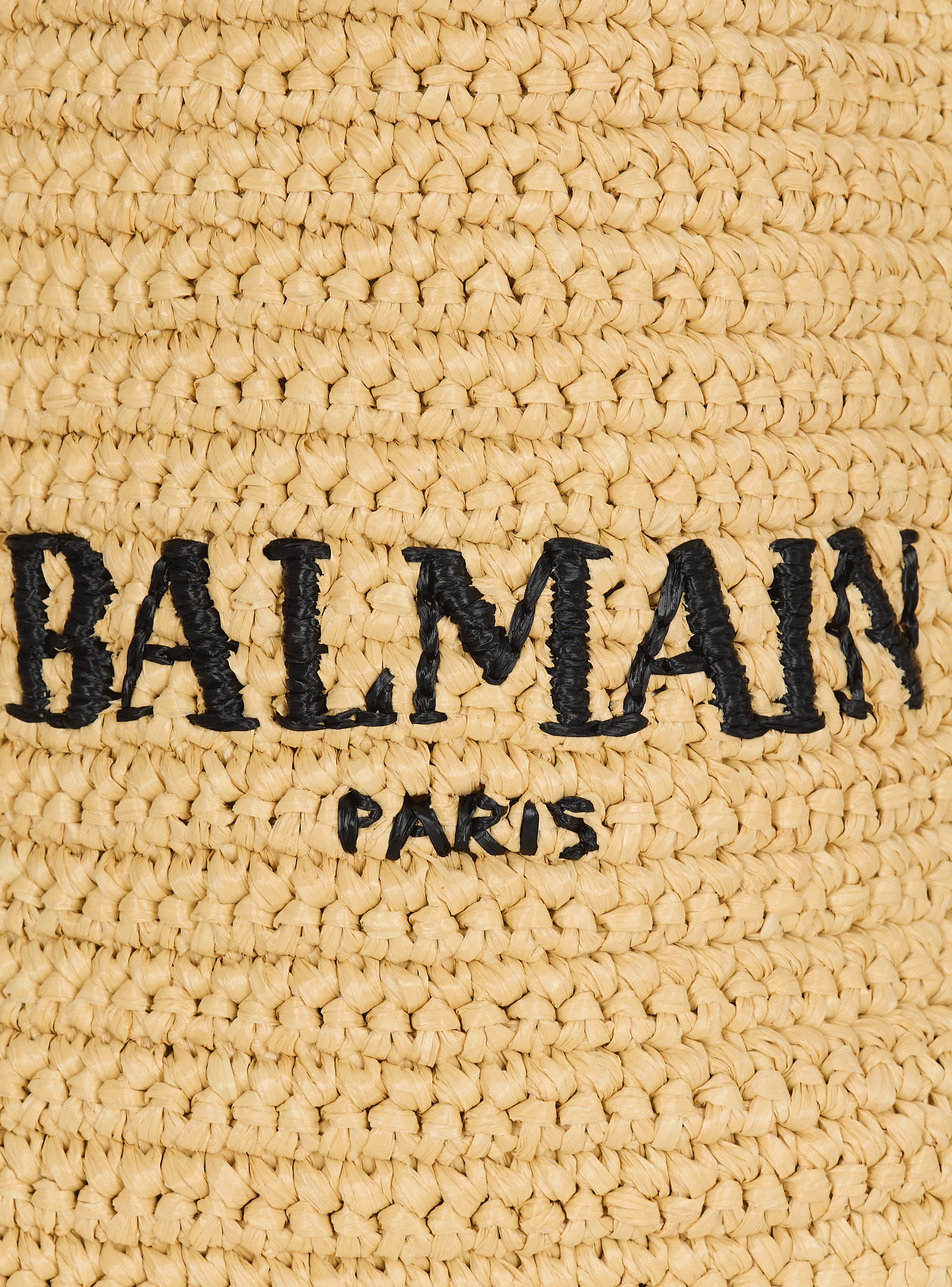 Mini Balmain crochet tote bag