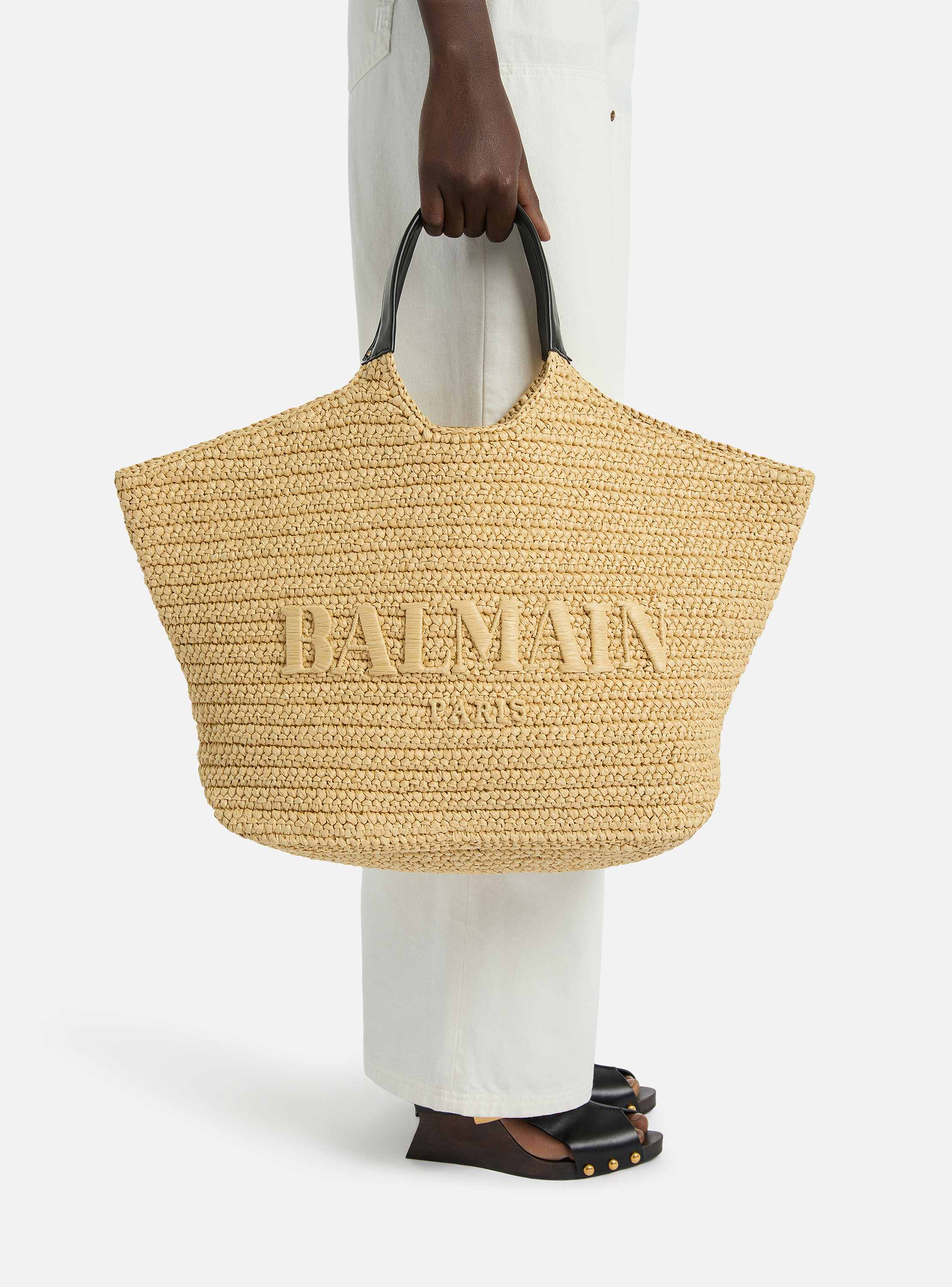 Balmain crochet tote bag
