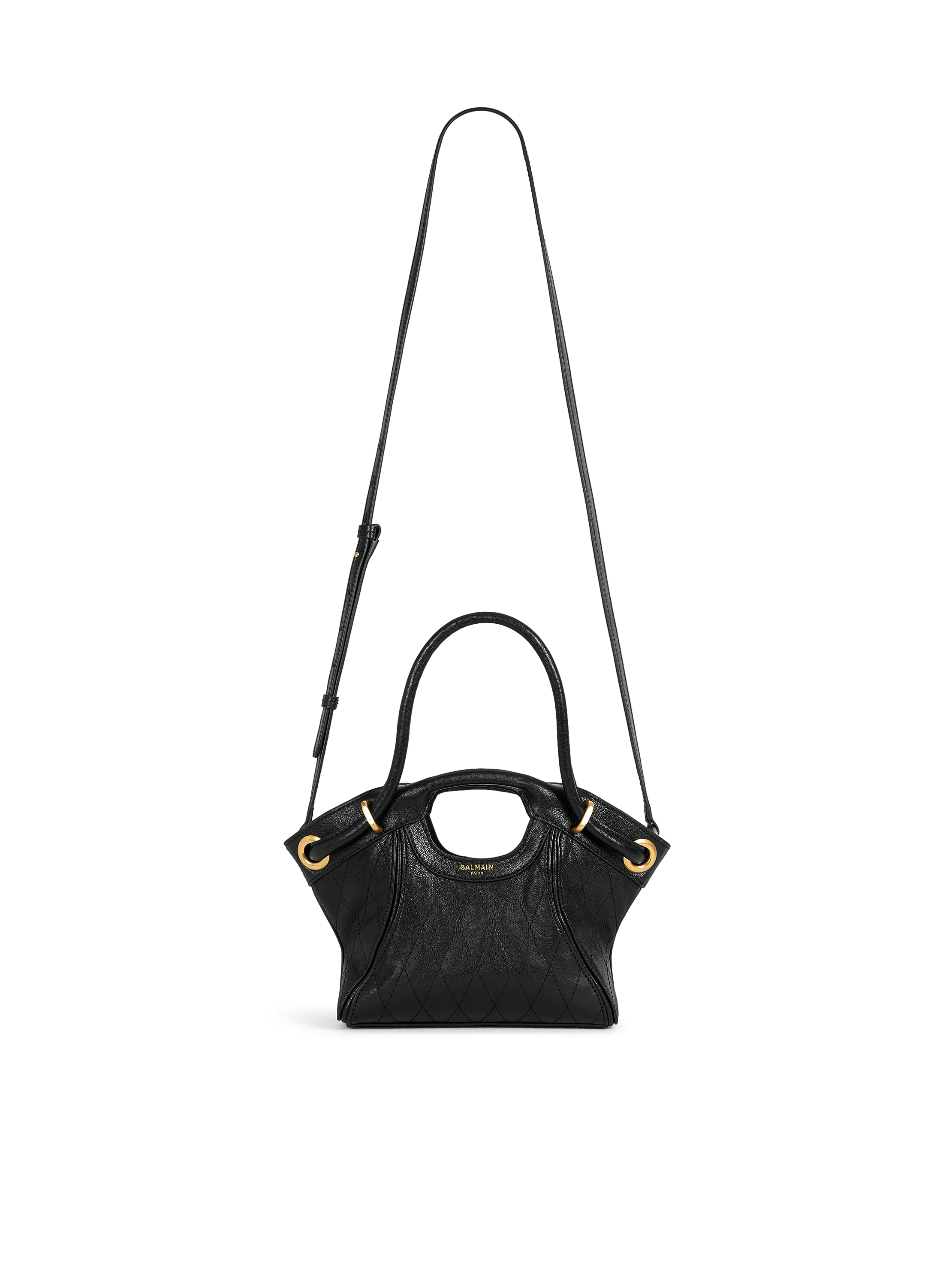 Small Tote in smooth topstitched leather