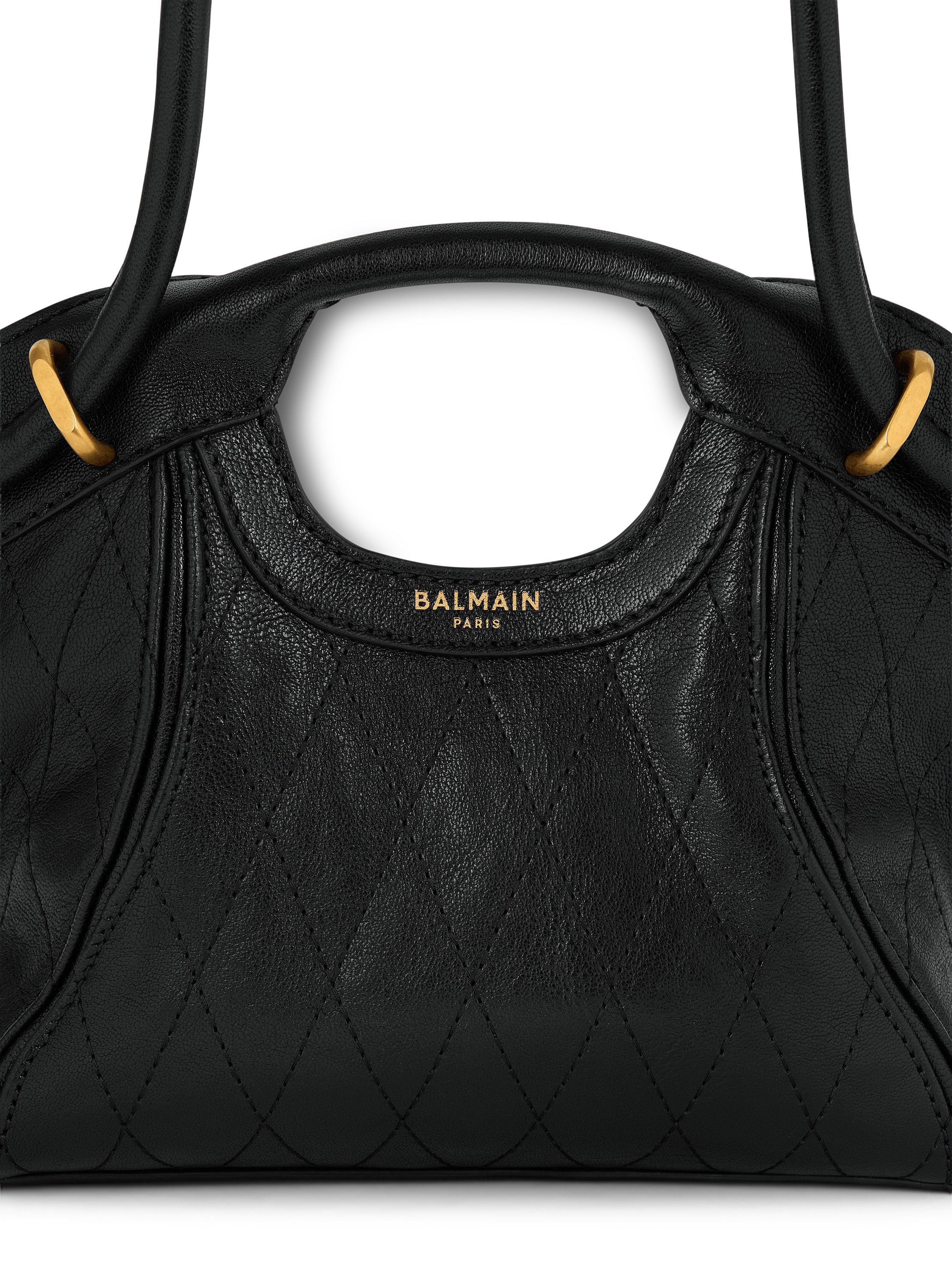Small Tote in smooth topstitched leather
