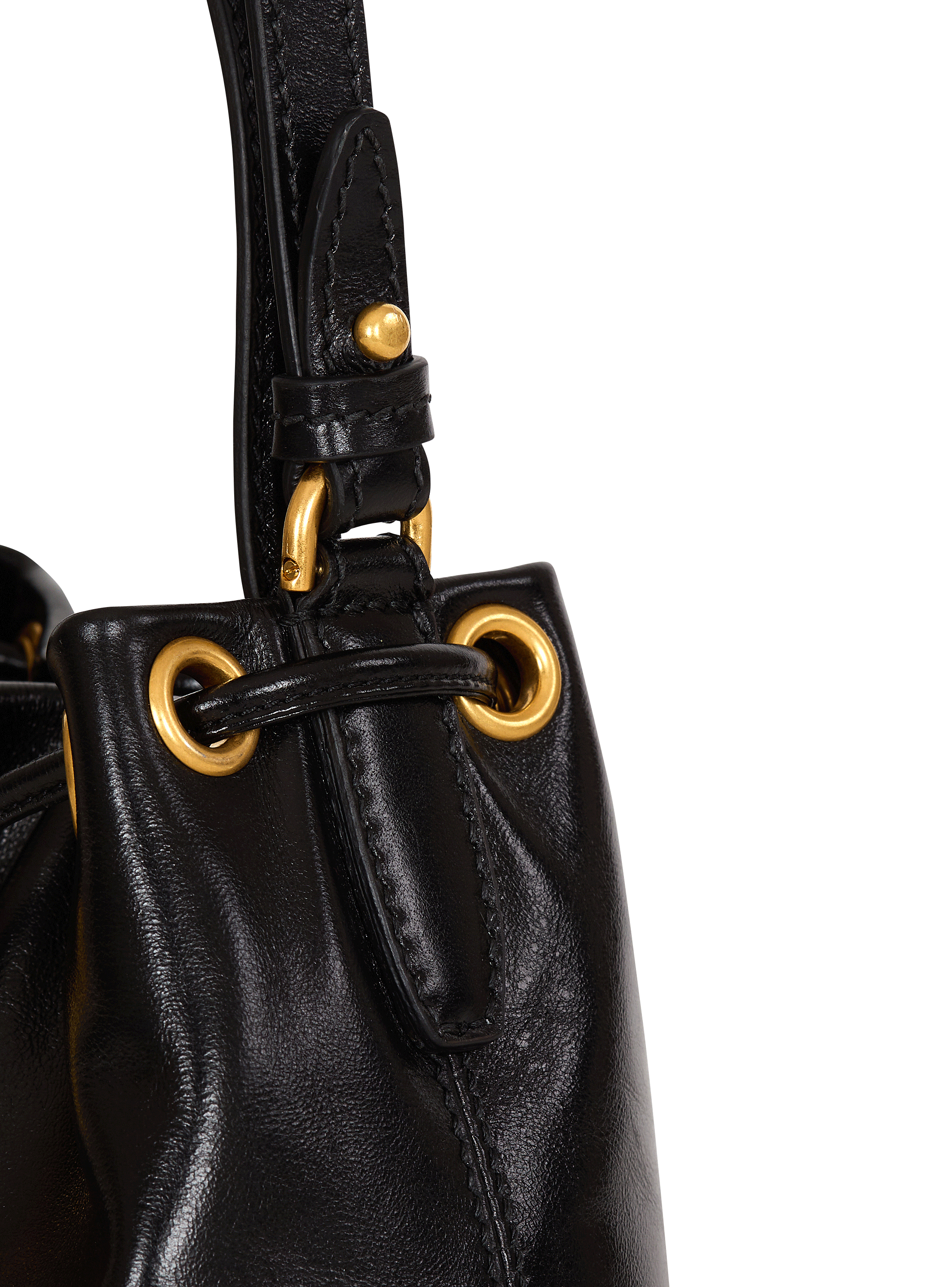 Pulse Bucket bag in smooth leather