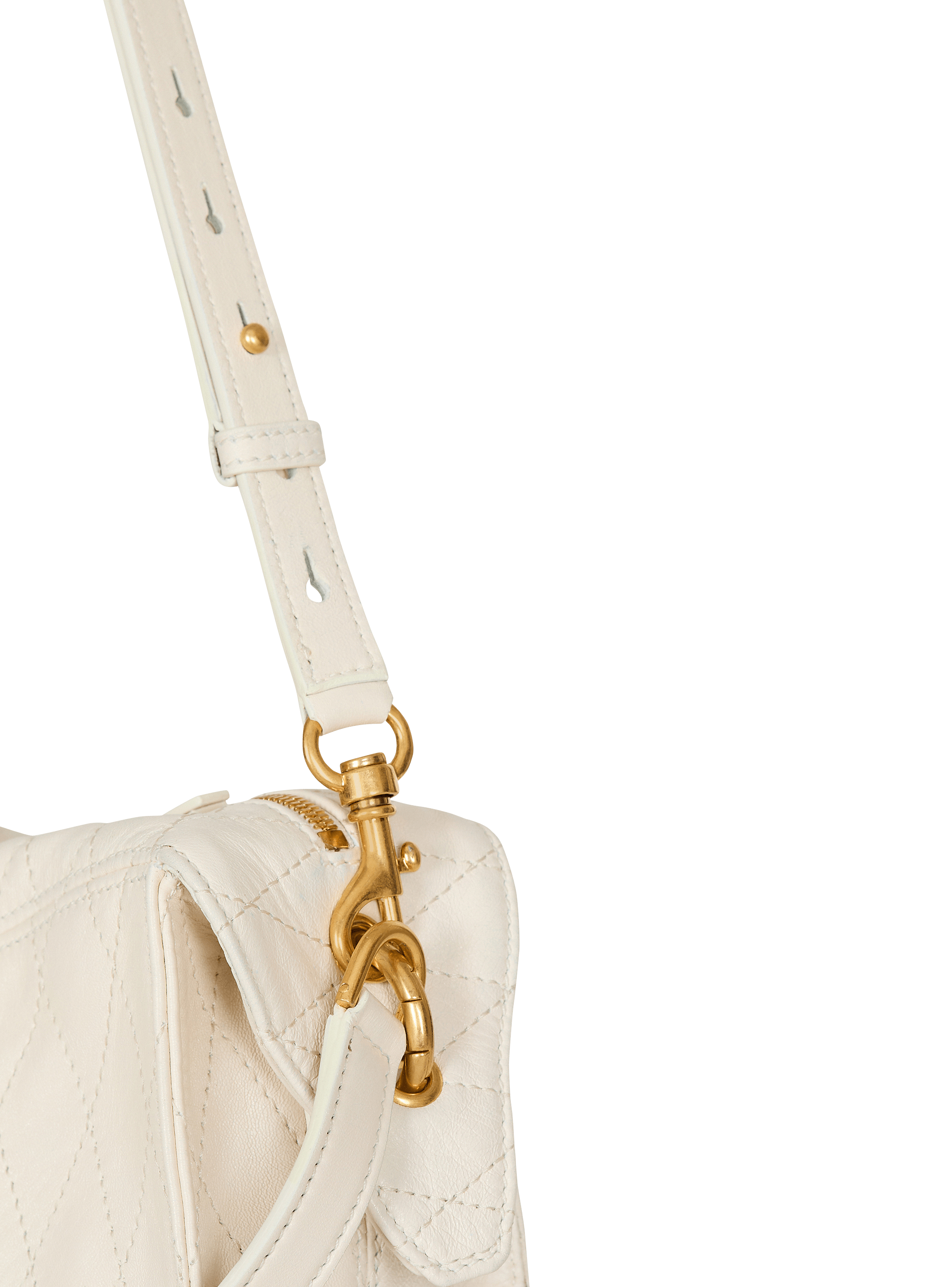Bolso Pulse Small de piel lisa con pespuntes