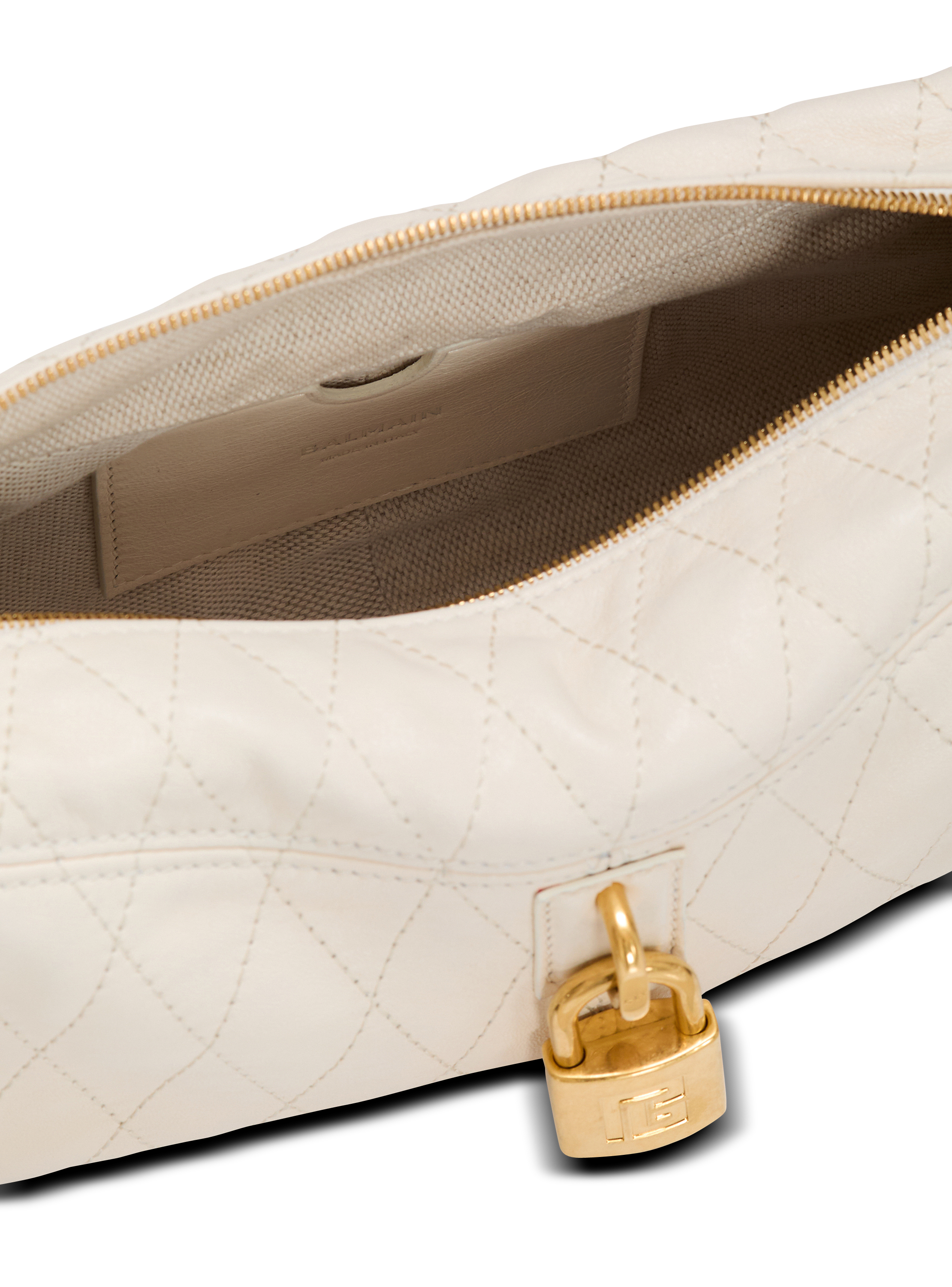 Bolso Pulse Small de piel lisa con pespuntes