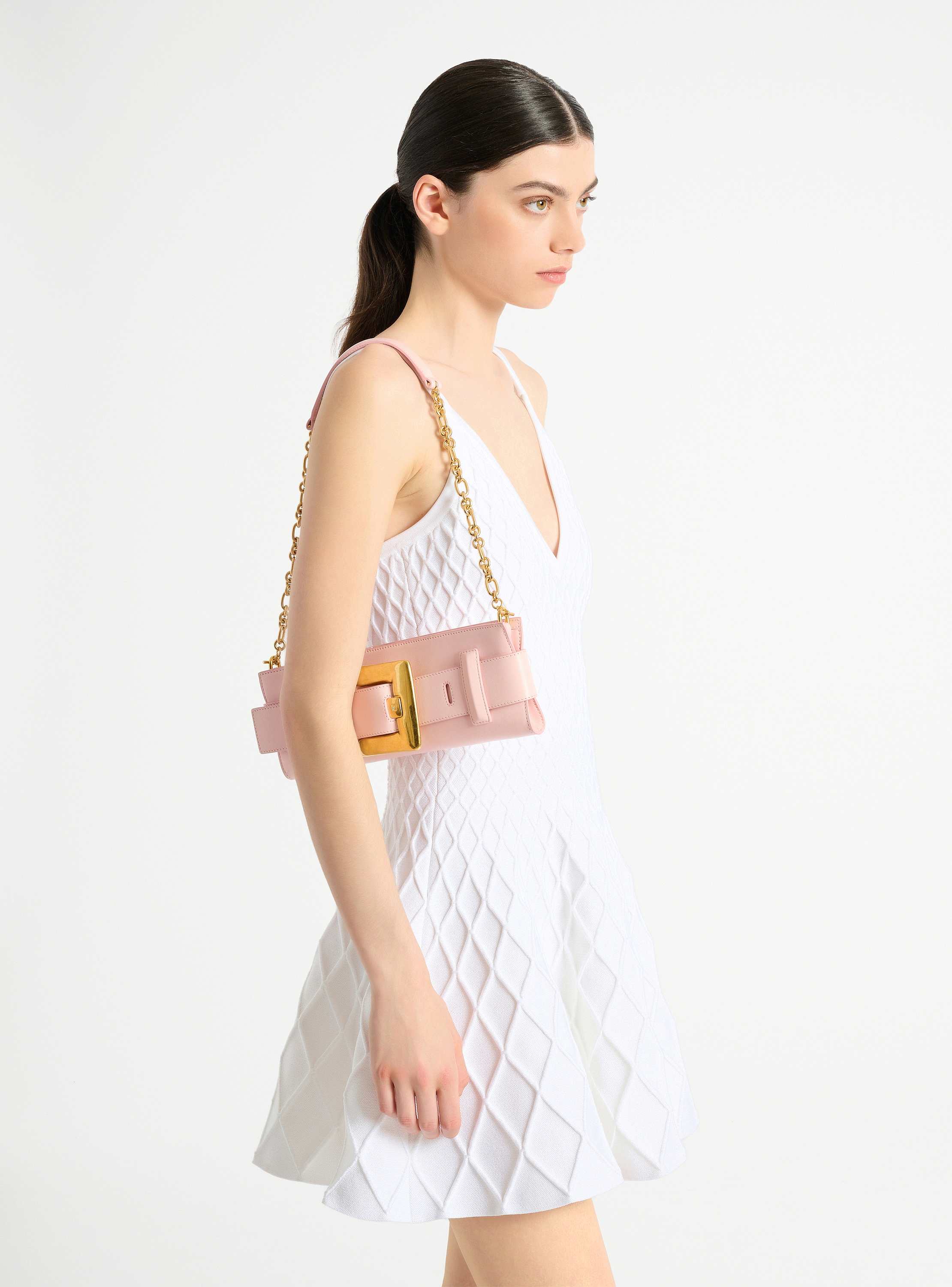 Anthem smooth leather clutch