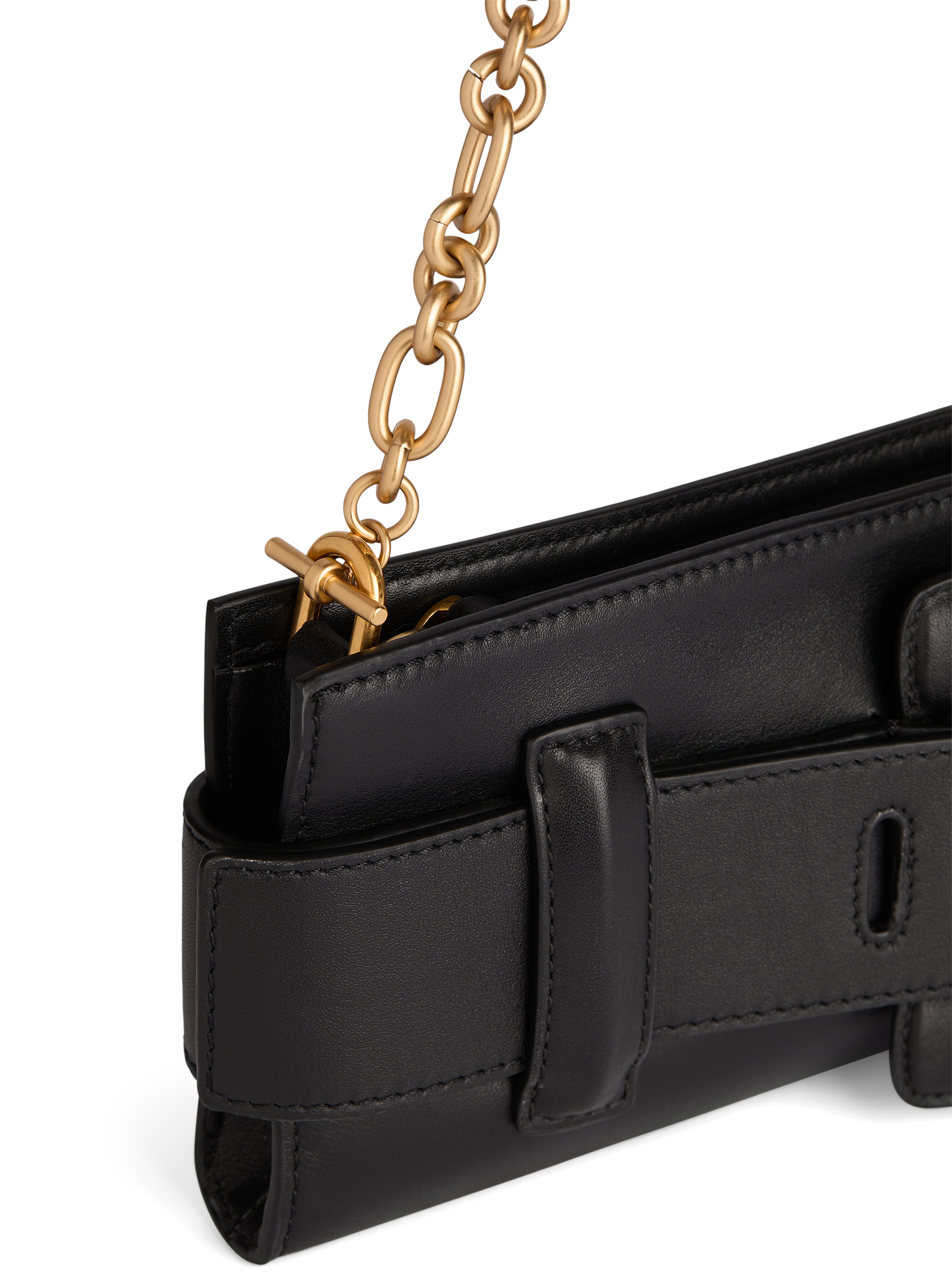 Anthem smooth leather clutch