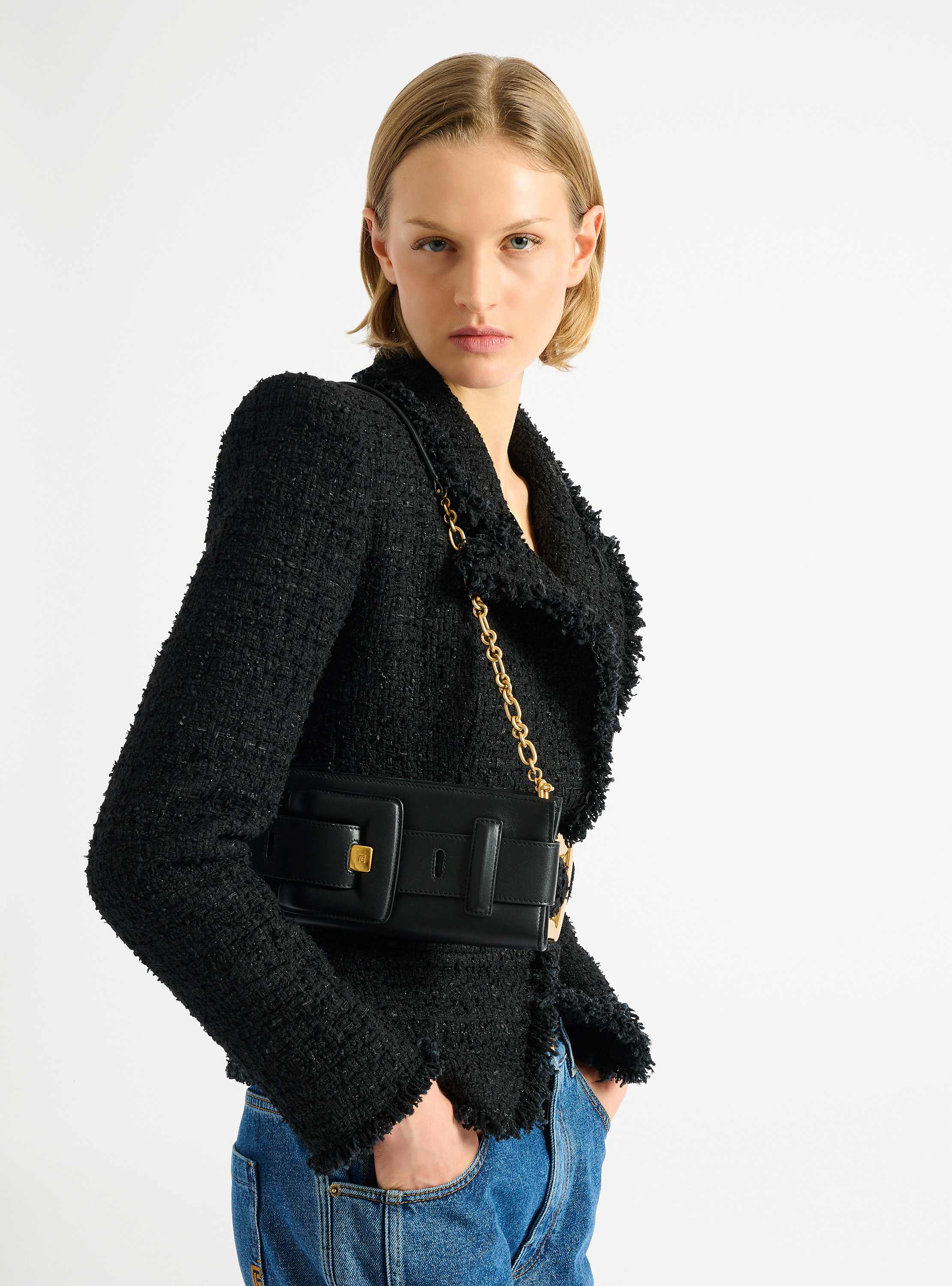 Anthem smooth leather clutch