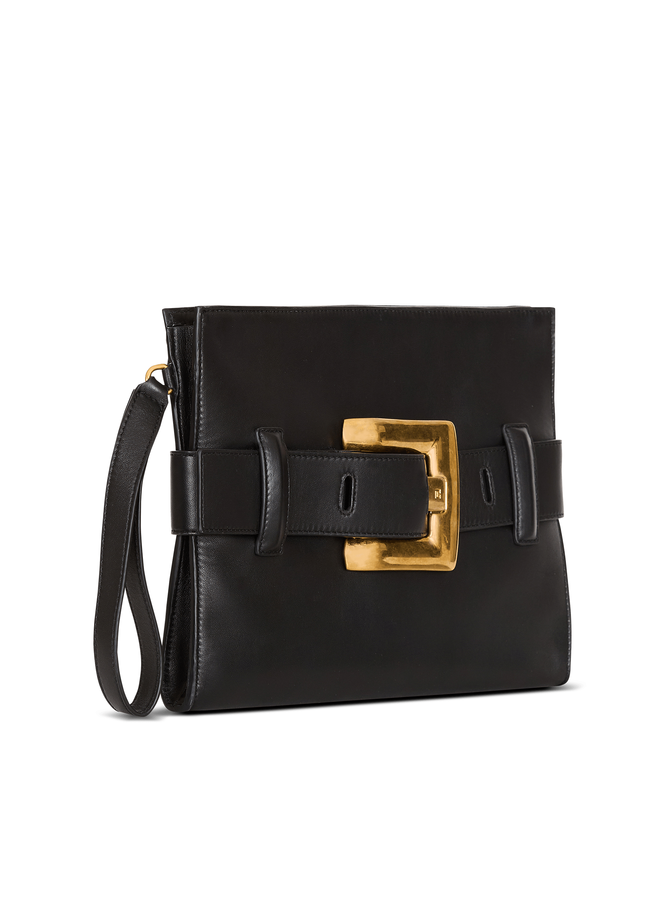 Anthem smooth leather clutch