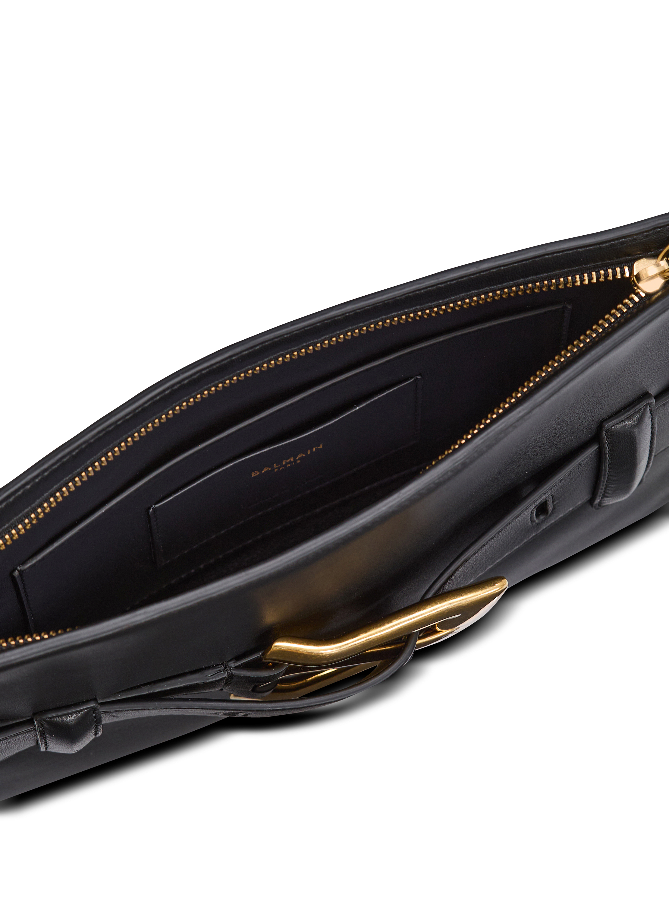 Anthem smooth leather clutch