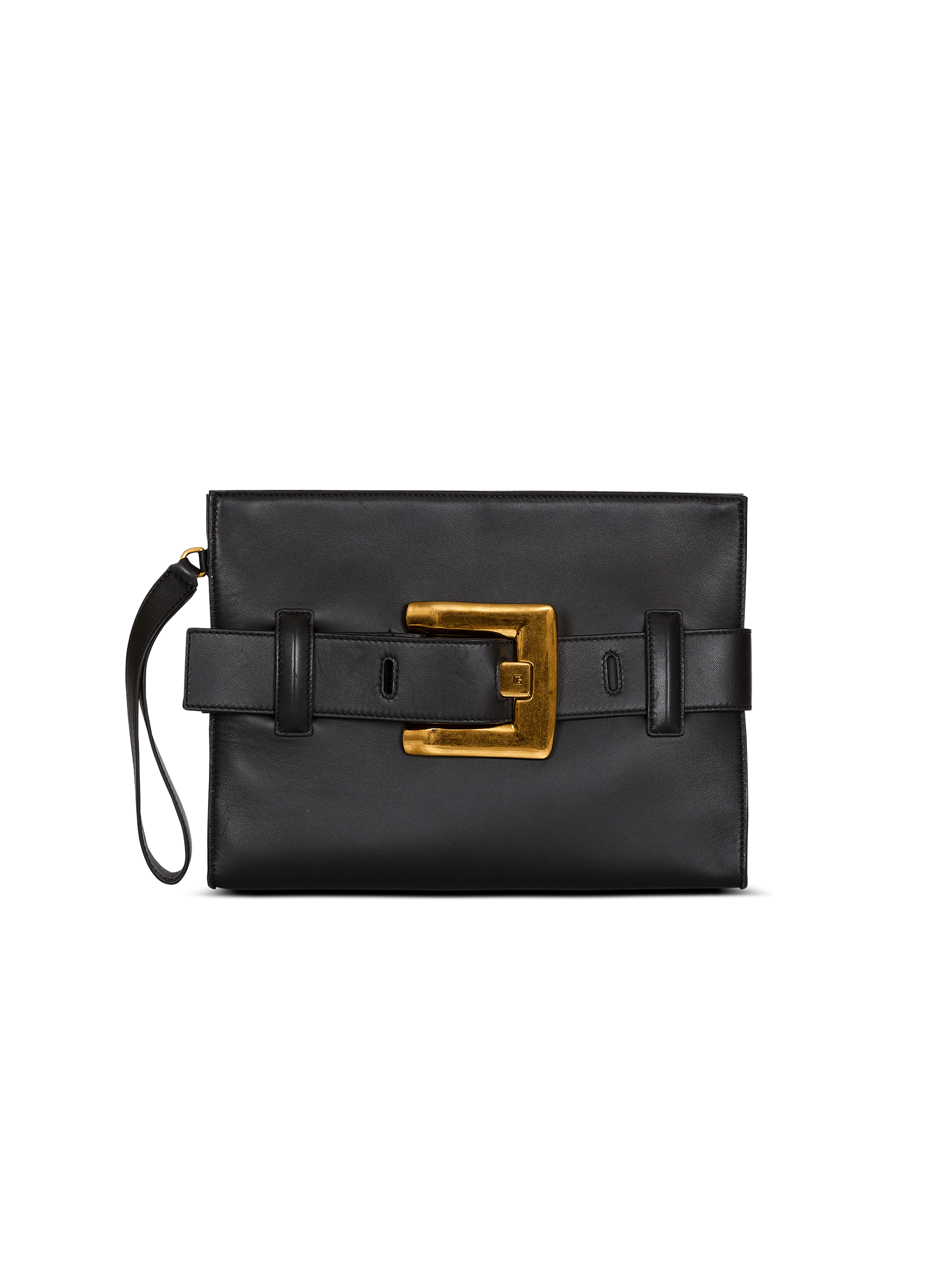 Anthem smooth leather clutch