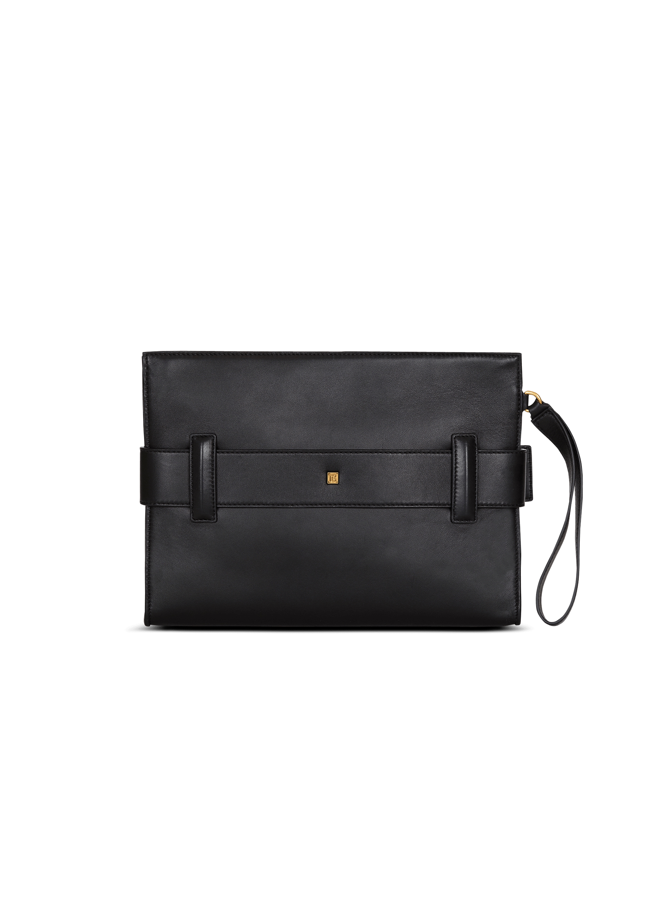 Anthem smooth leather clutch