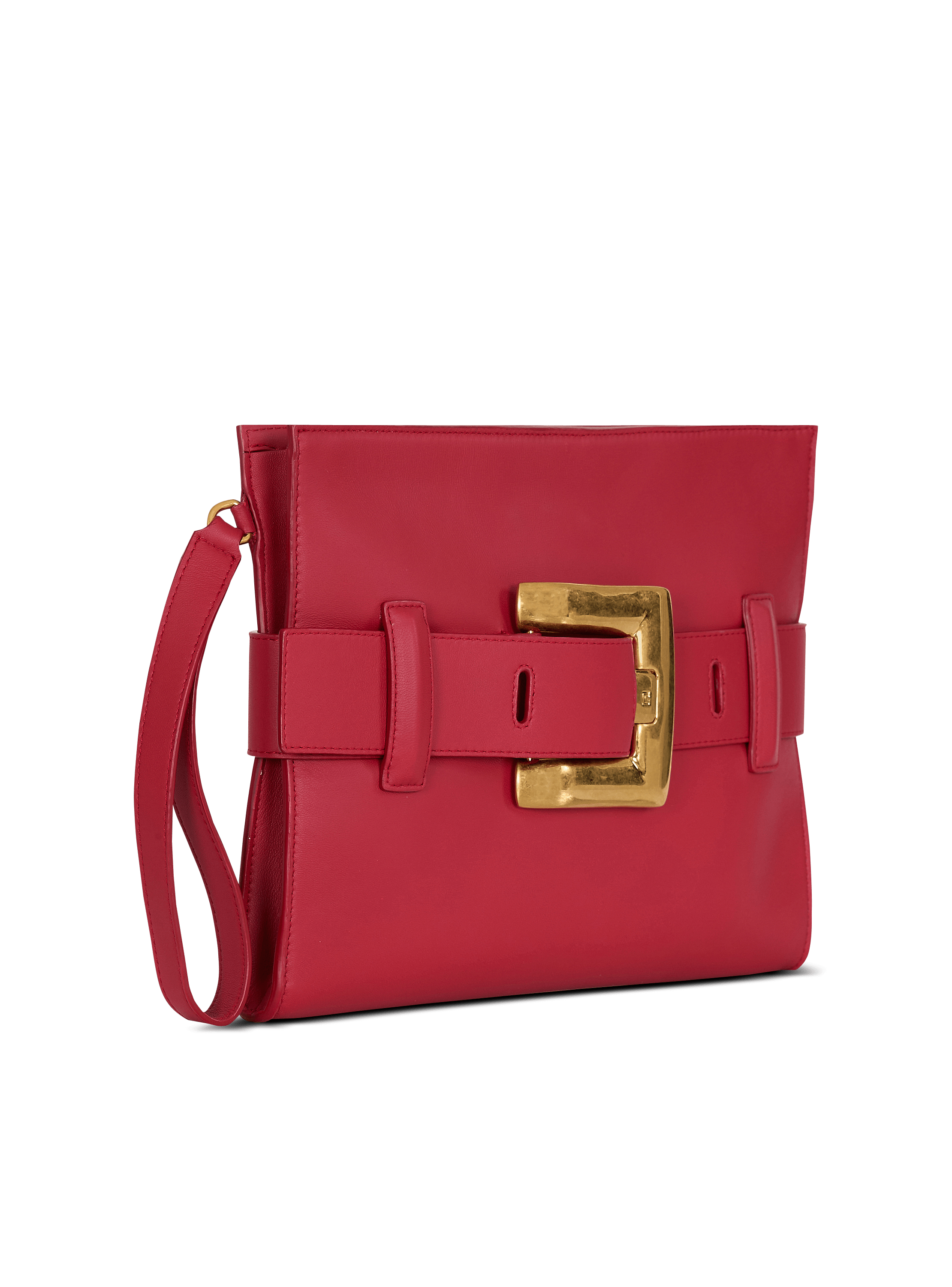 Anthem smooth leather clutch