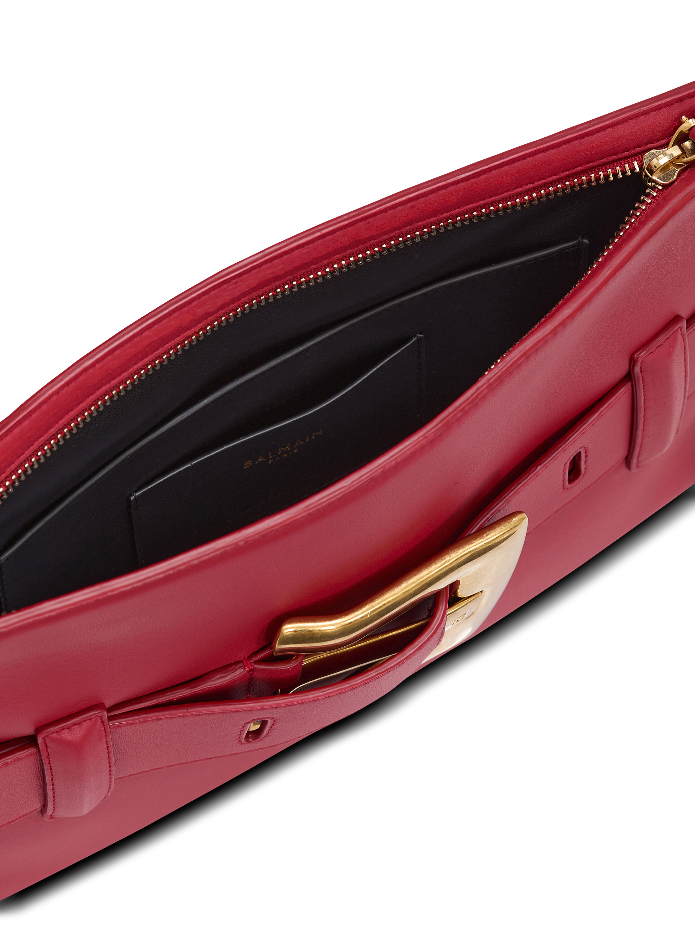 Anthem smooth leather clutch