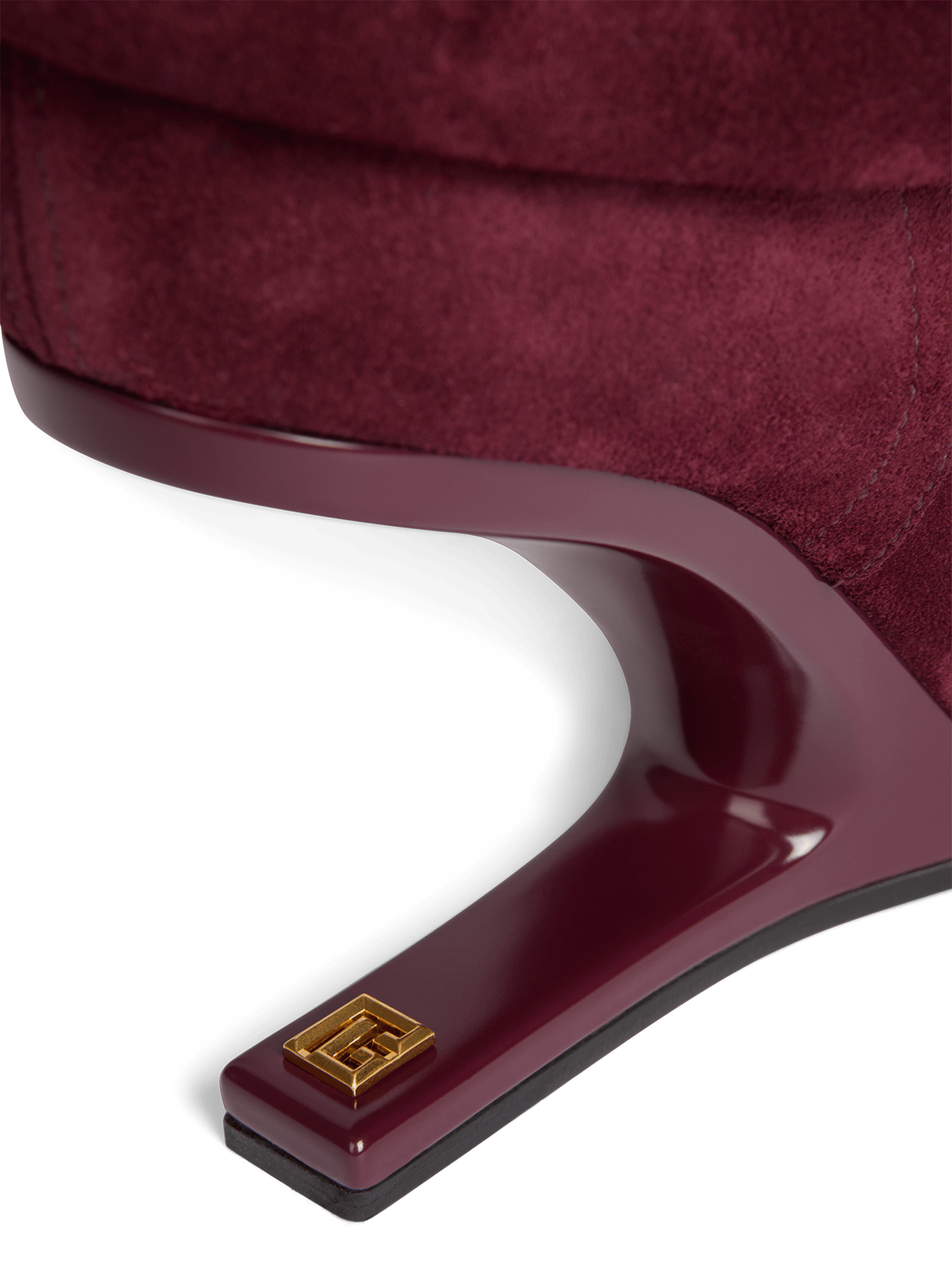 Cuissardes &ldquo;No Wedge&rdquo; con pompon in pelle scamosciata