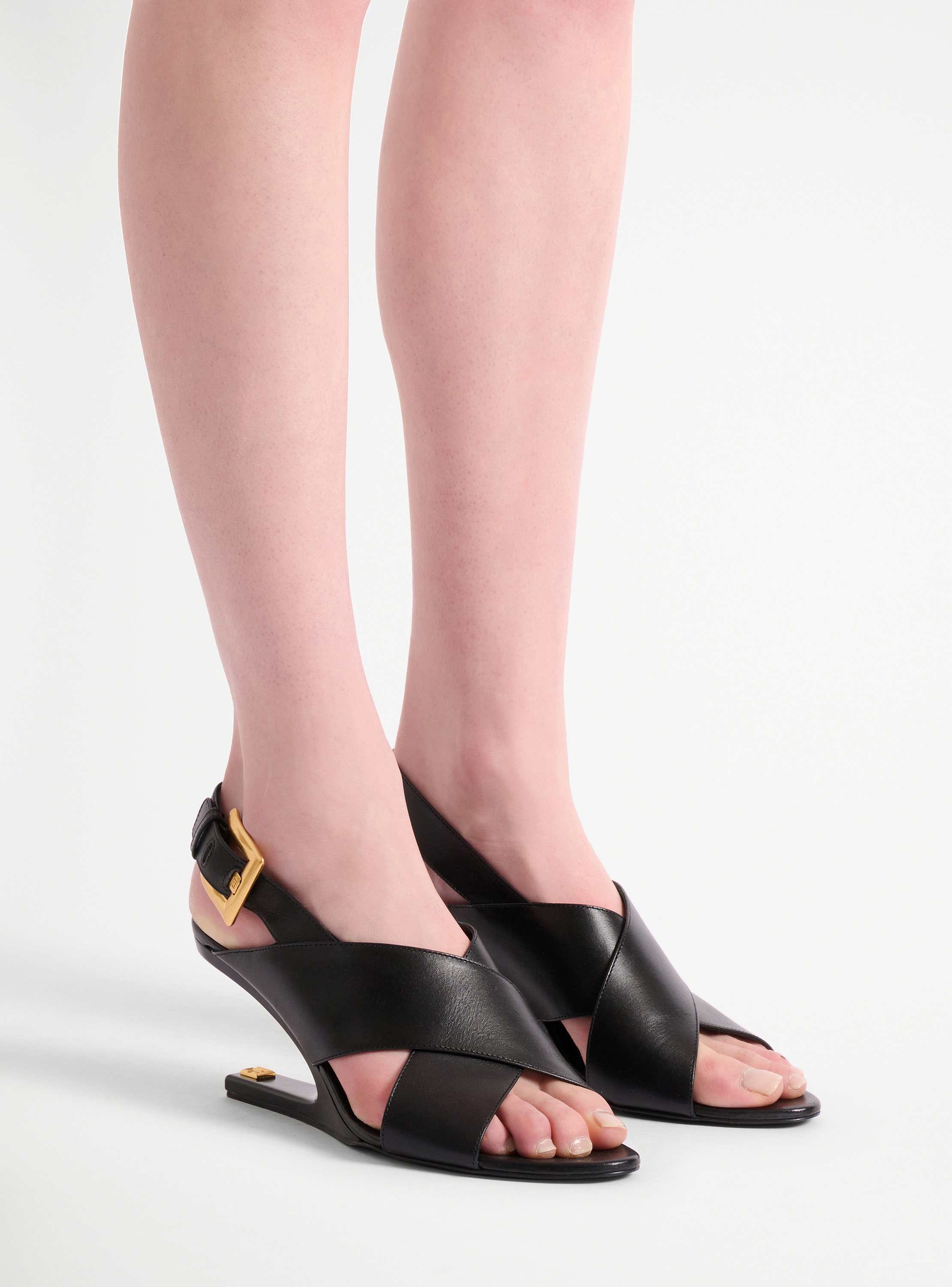 Sandali Anthem &ldquo;No Wedge&rdquo; in pelle liscia