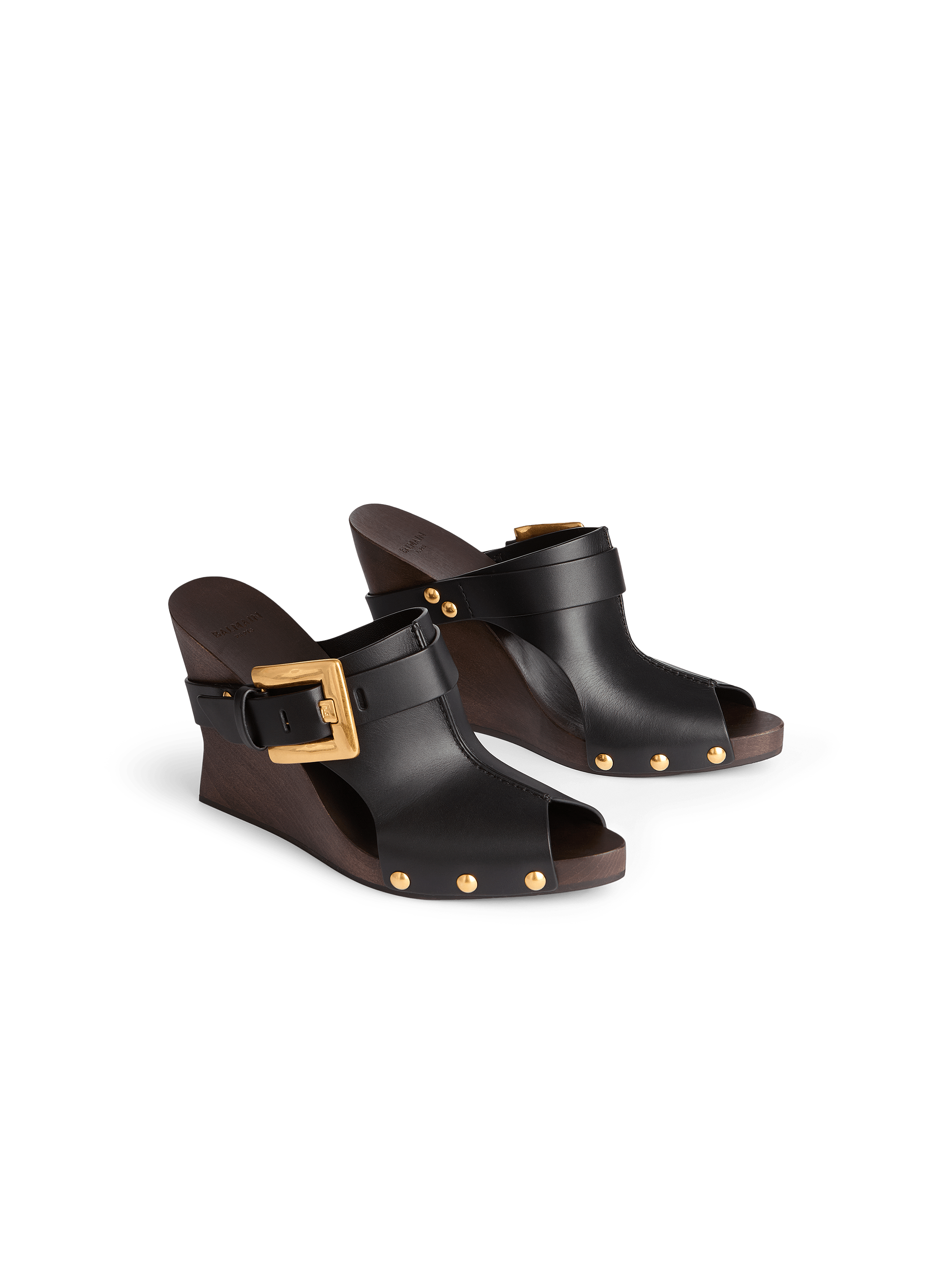 Anthem Wedge smooth leather mules