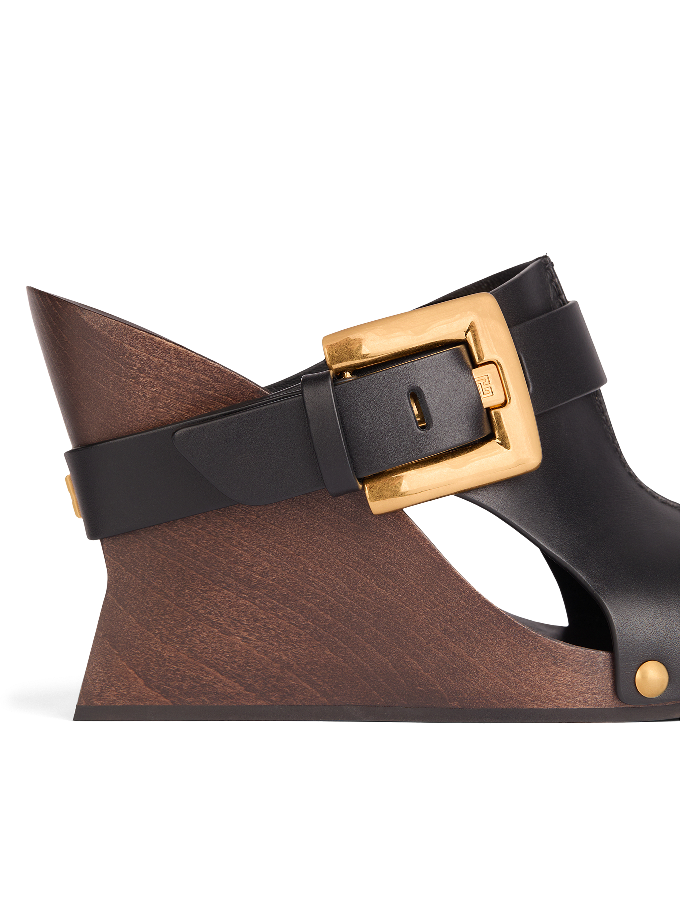 Anthem Wedge smooth leather mules