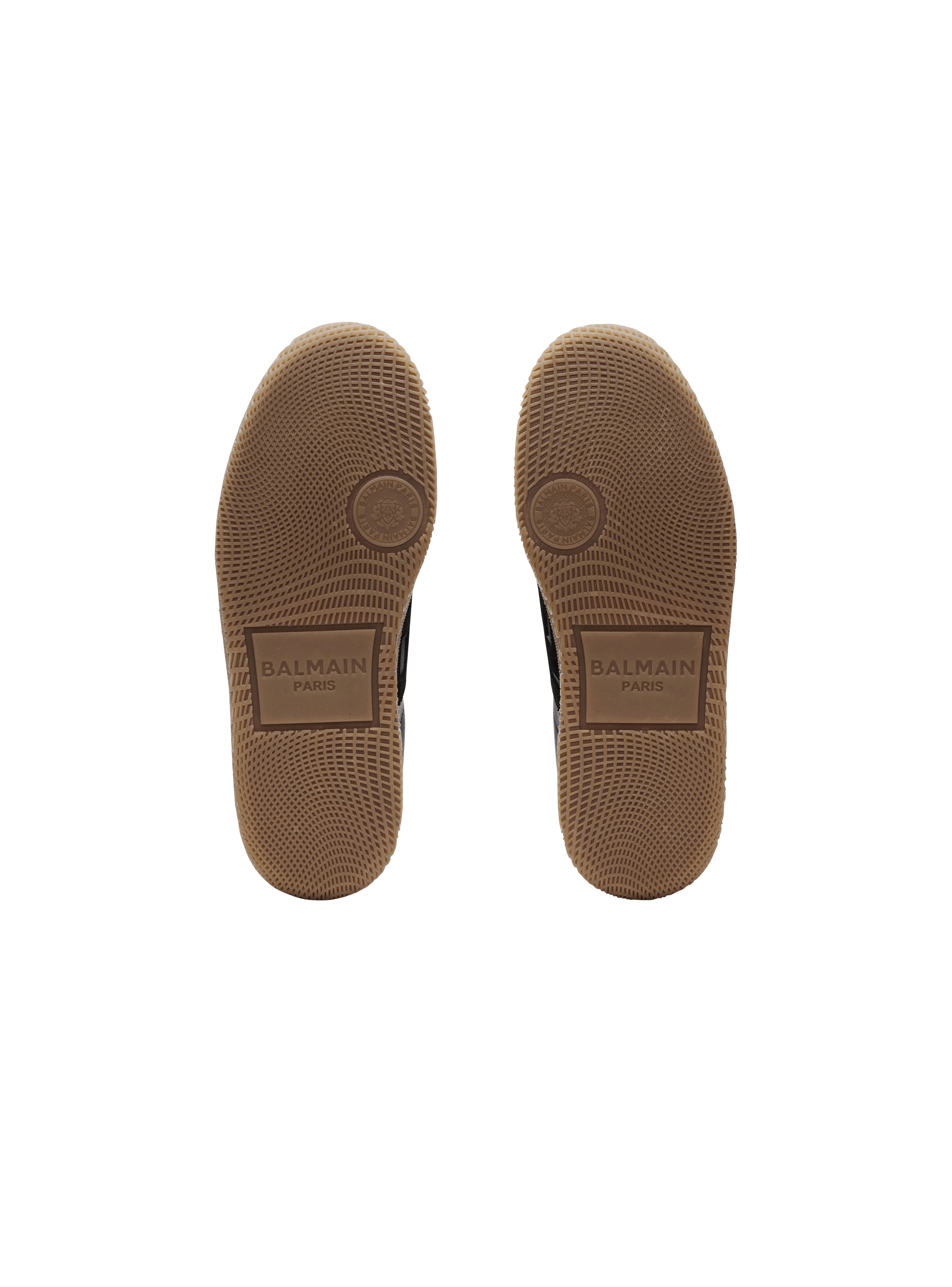 Sneakers Balmain Swan in pelle liscia e scamosciata
