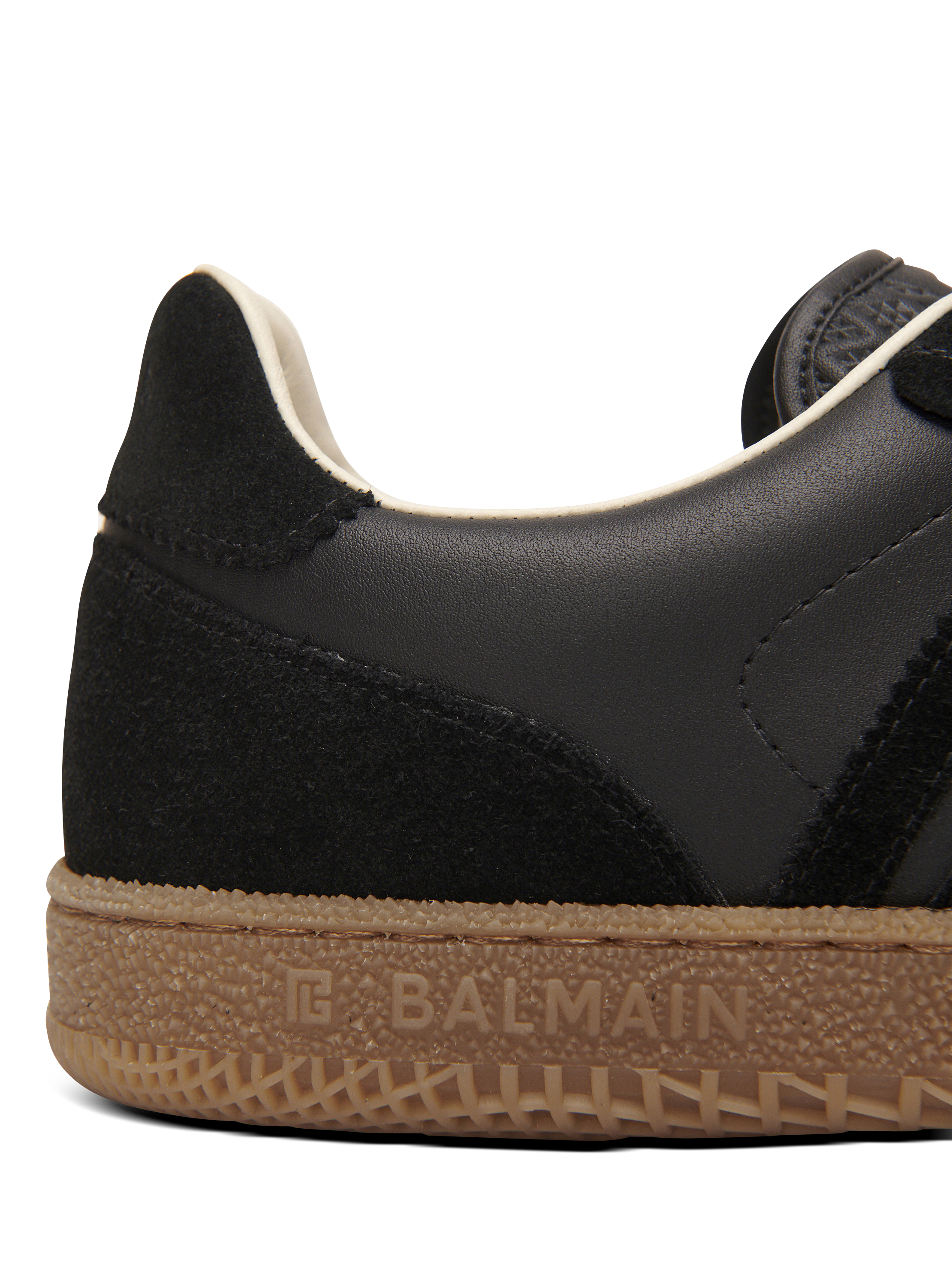 Sneakers Balmain Swan in pelle liscia e scamosciata