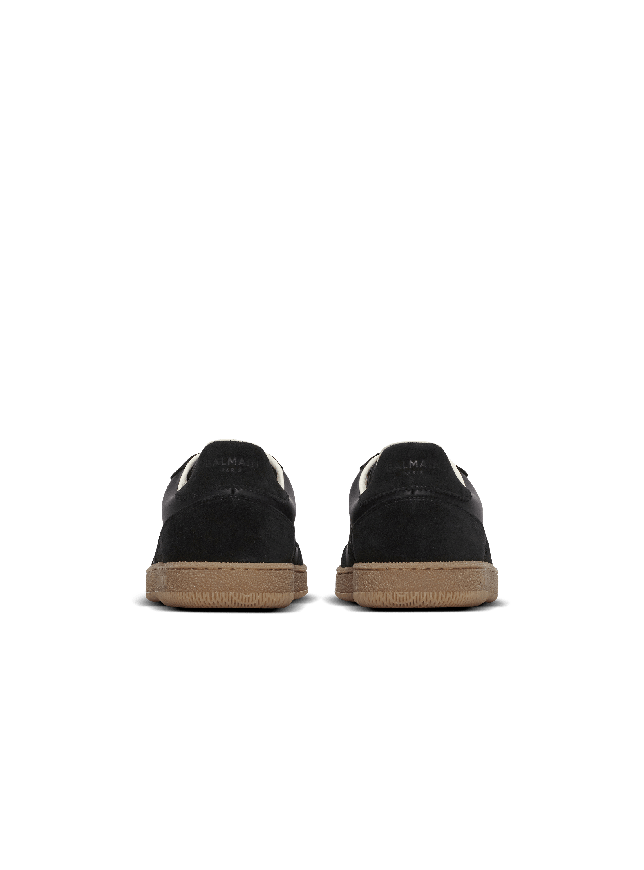 Sneakers Balmain Swan in pelle liscia e scamosciata