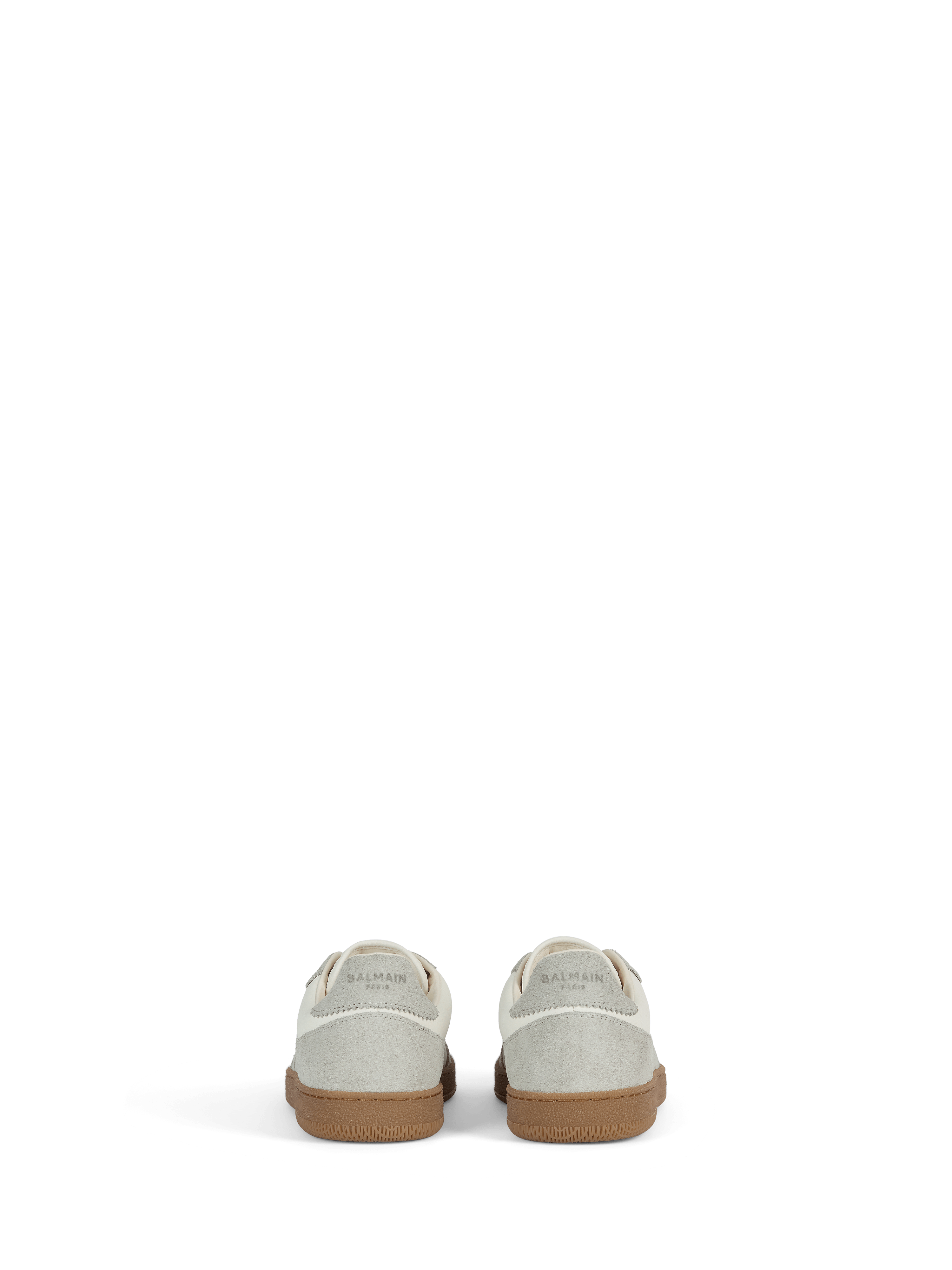 Balmain Swan trainers in smooth leather and suede
