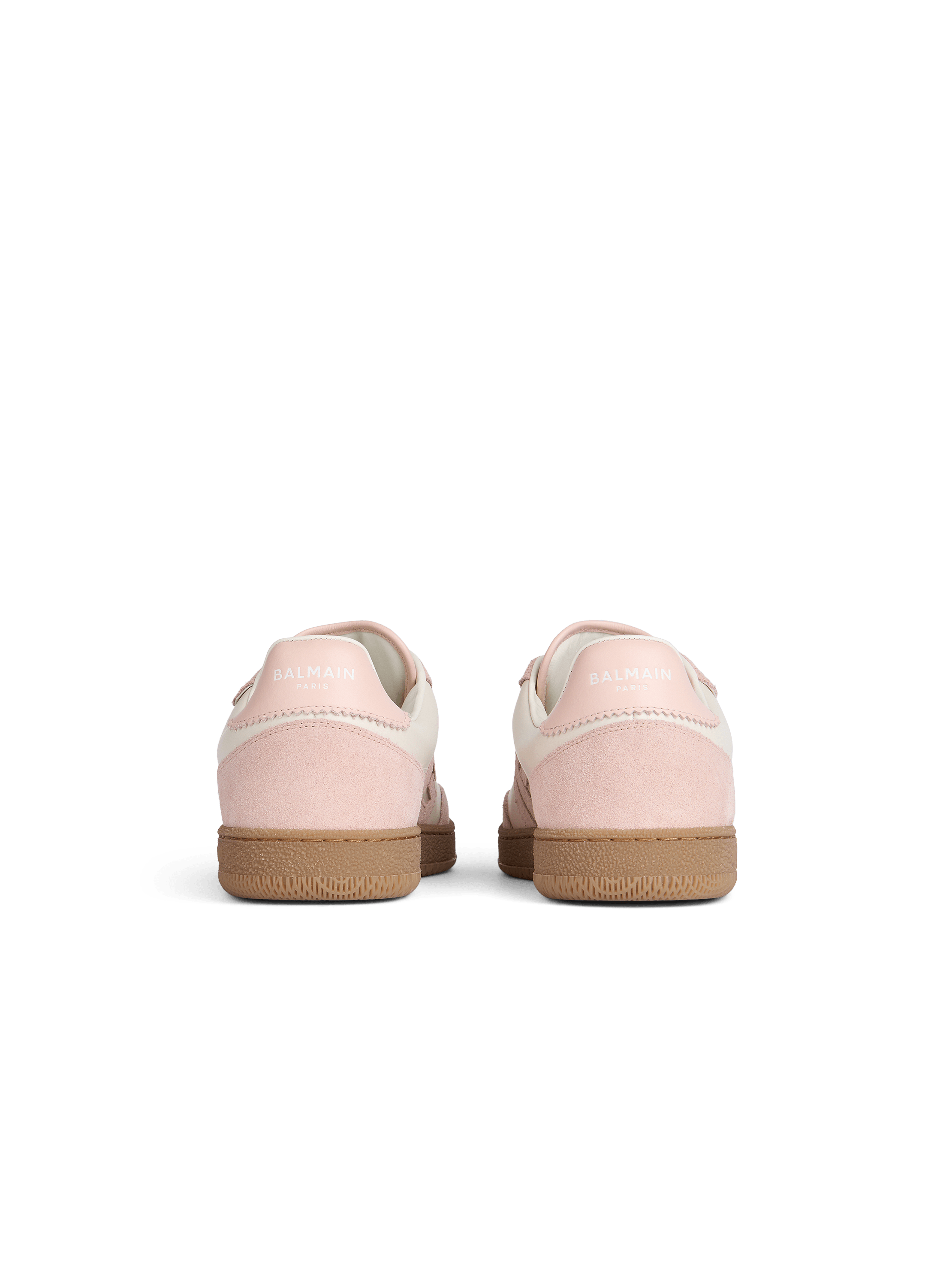 Balmain Swan trainers in smooth leather and suede