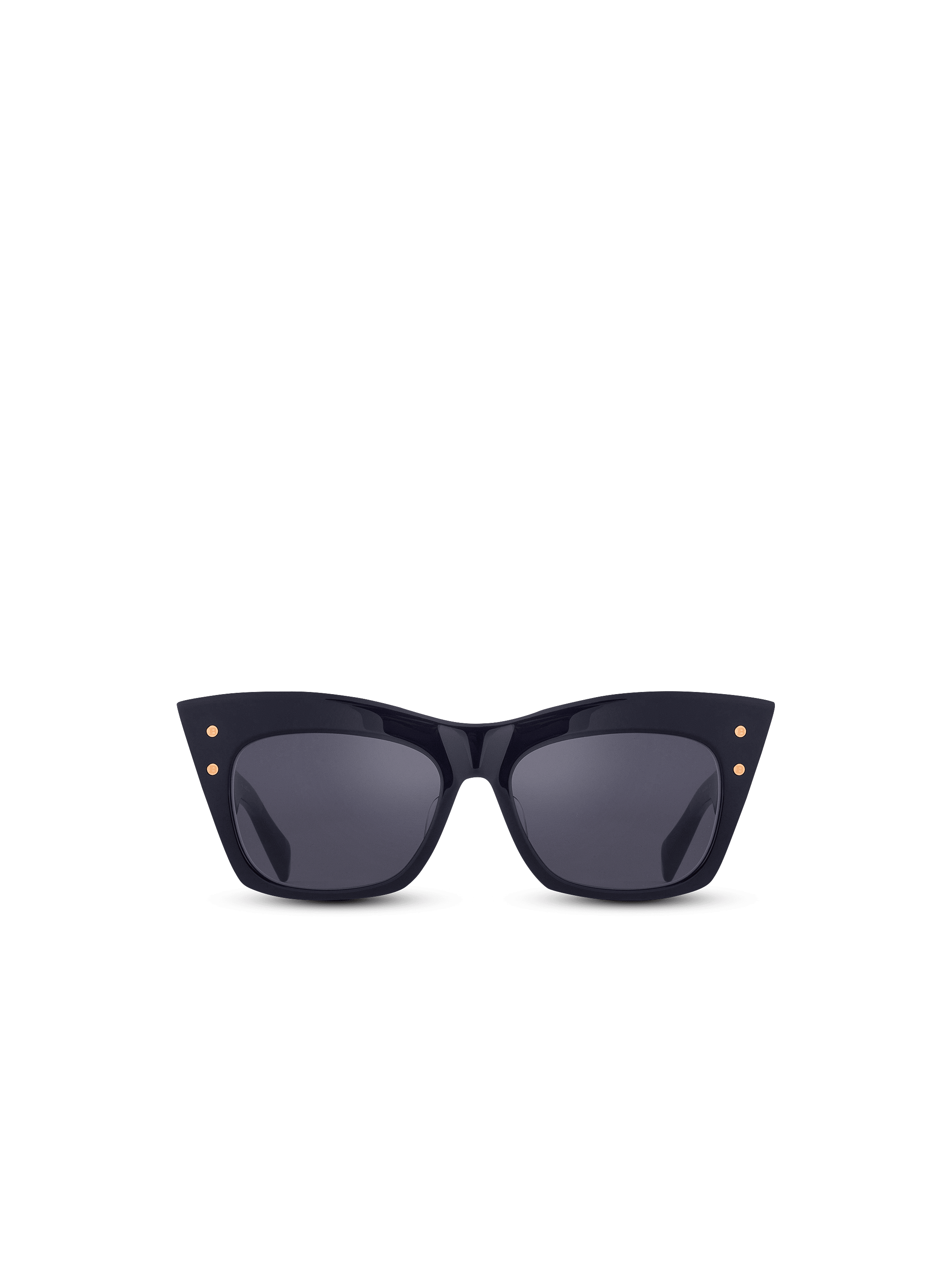 Lunettes de soleil B-II œil-de-chat en acétate effet écaille