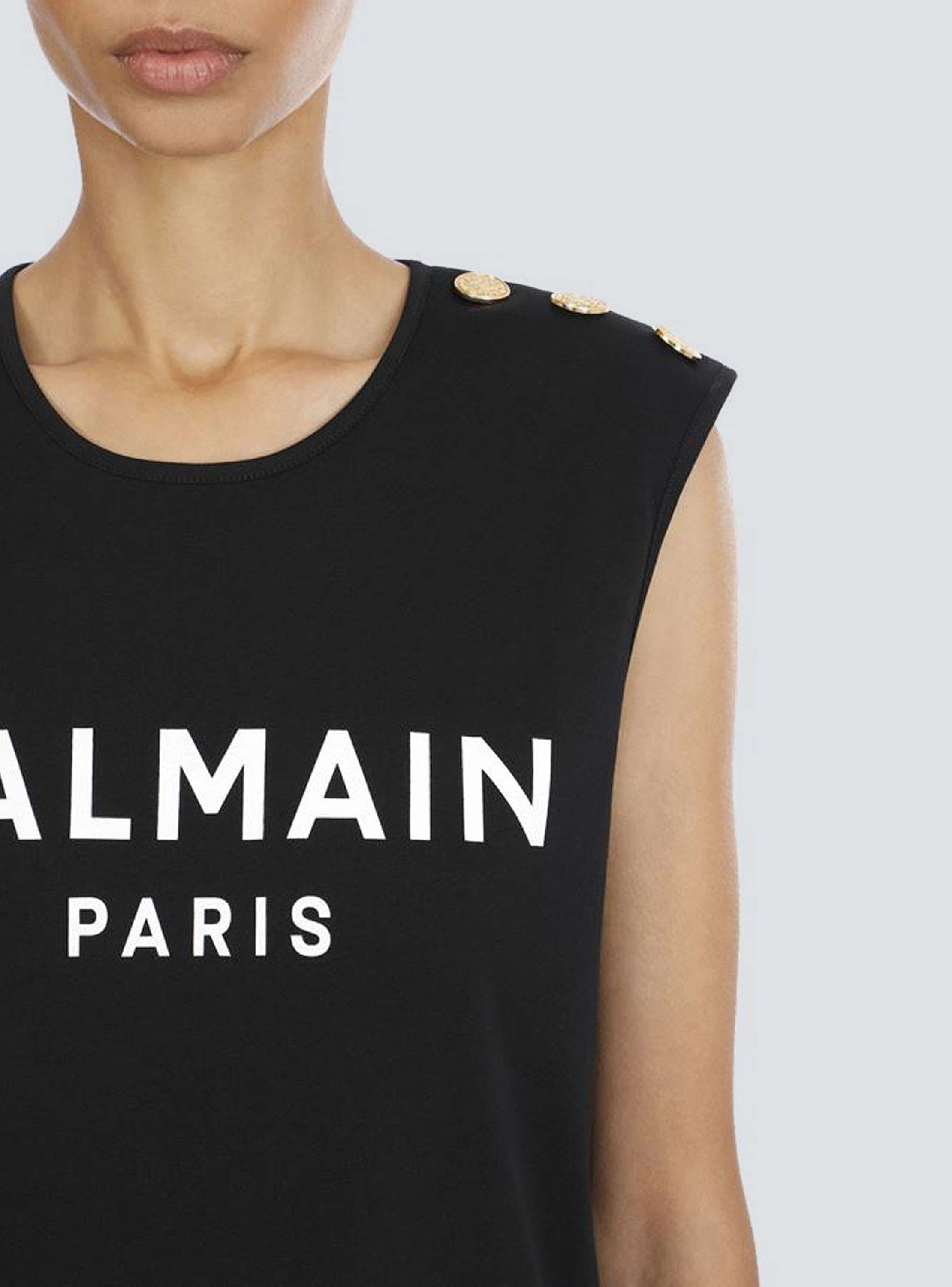 【BALMAIN】プリントロゴ入り コットン Tシャツ ホワイト Balmain logo-print Cotton T-shirt | White | FARFETCH