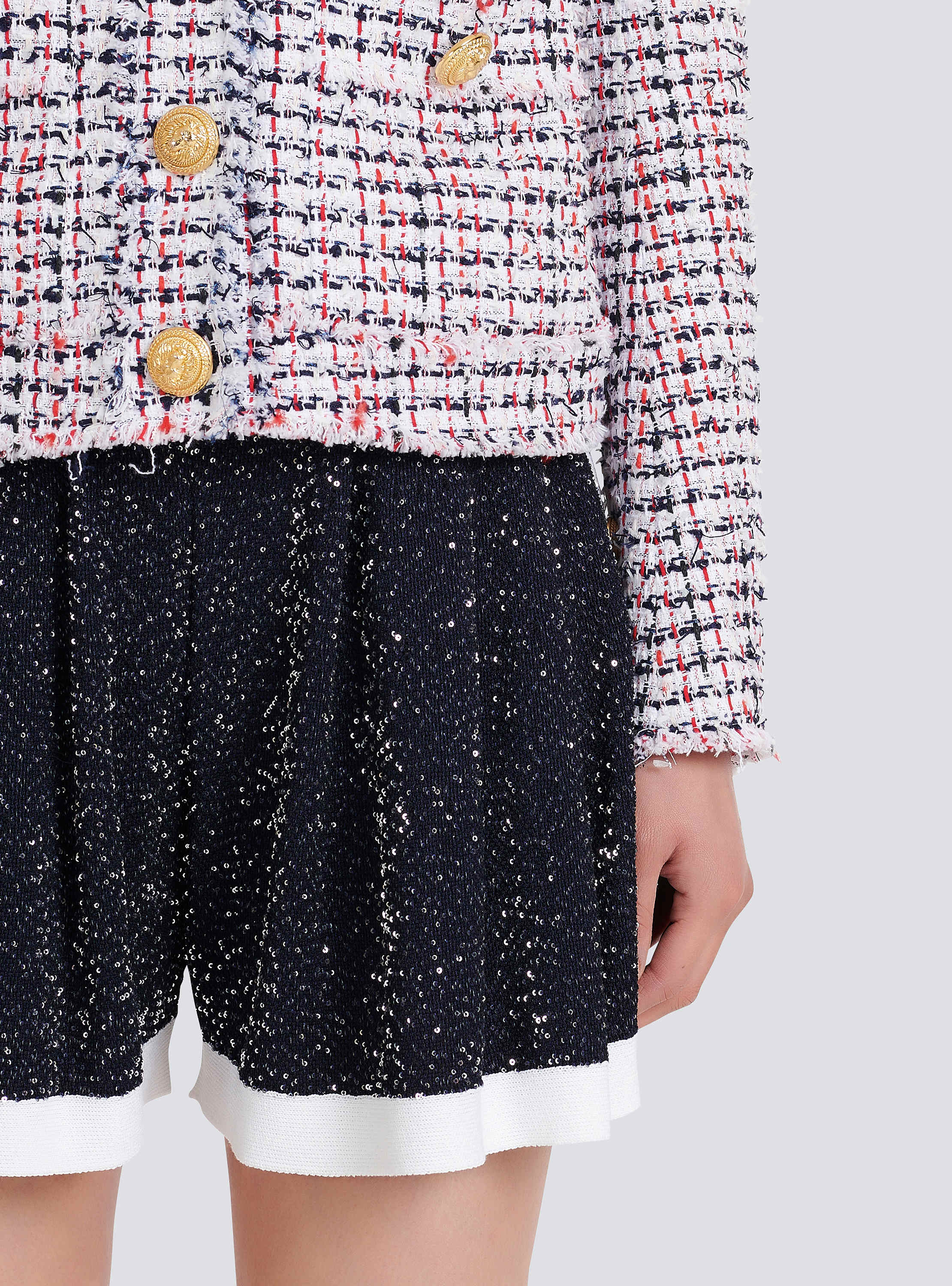 HIGH SUMMER CAPSULE - Tweed spencer jacket - Women | BALMAIN