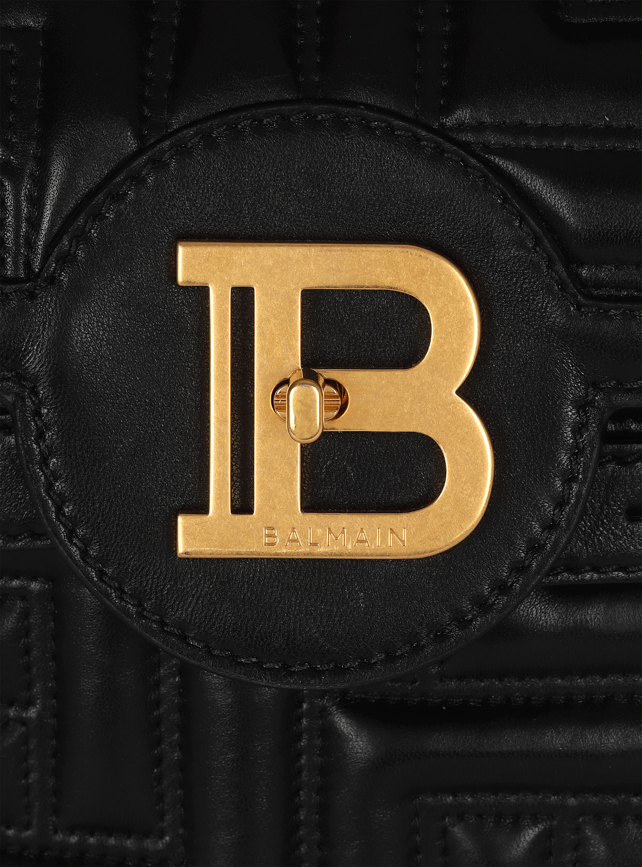B-Buzz 23 quilted leather bag black black - Women | BALMAIN