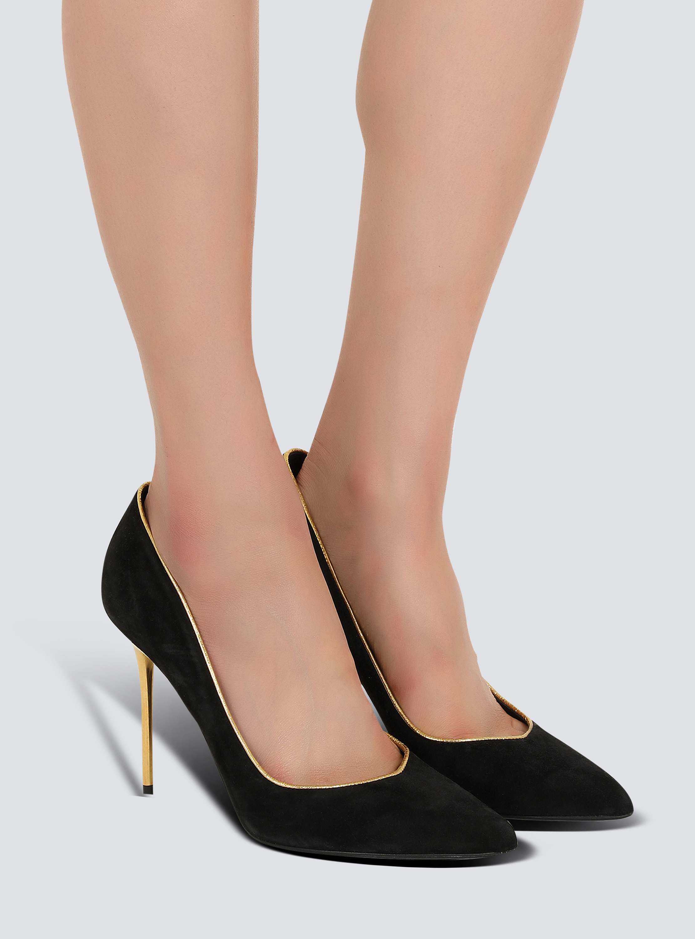 Suede Ruby stilettos