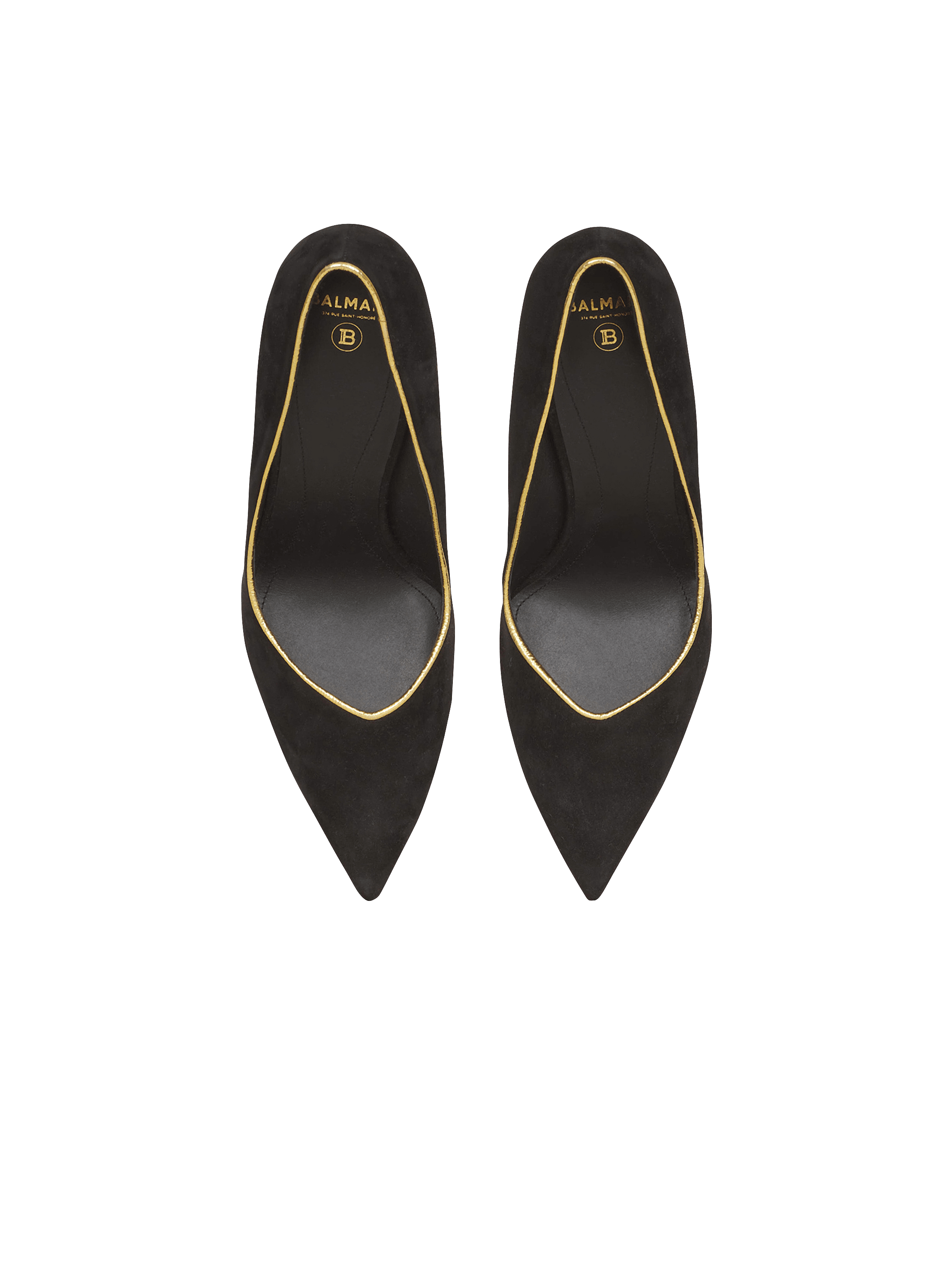 Suede Ruby stilettos black black - Women | BALMAIN
