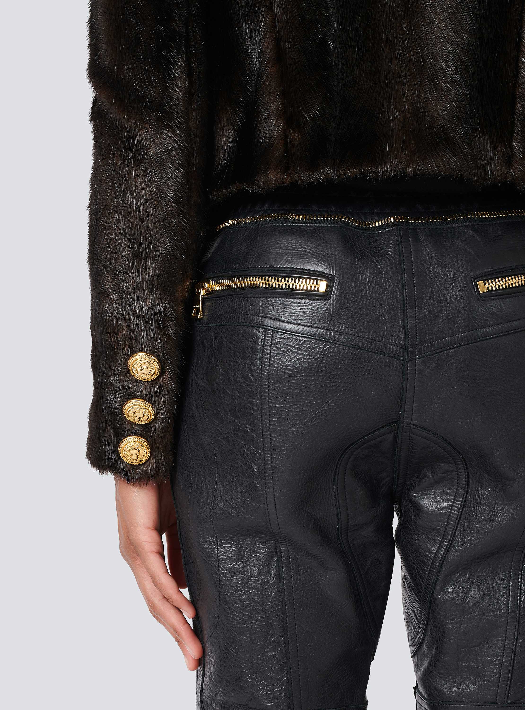Leather pants black - Women | BALMAIN Leather pants black - Women | BALMAIN