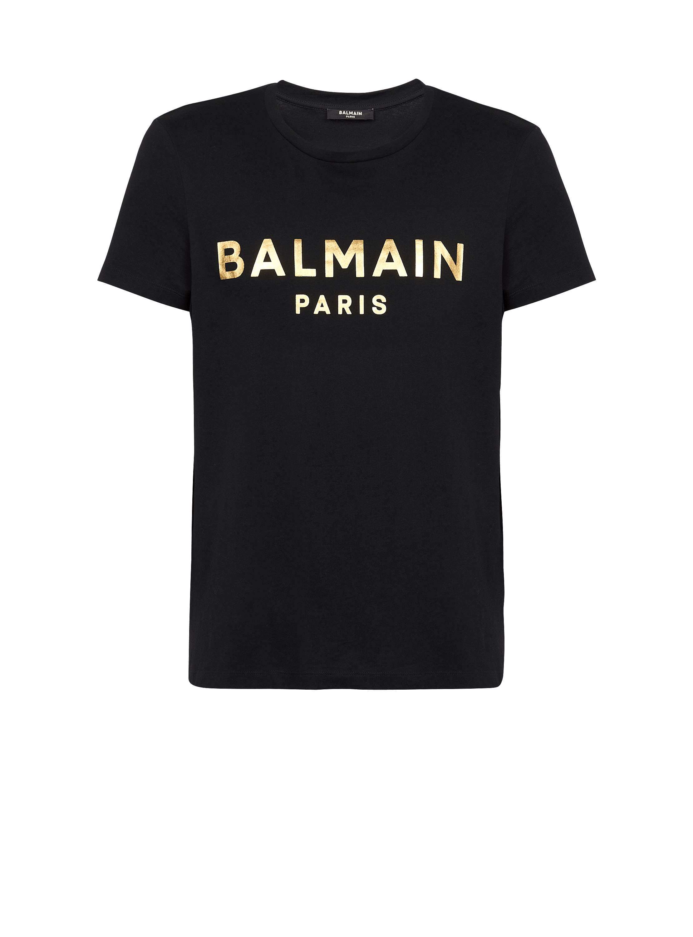 T-Shirt aus Baumwolle mit „Balmain Paris“-Logo-Print