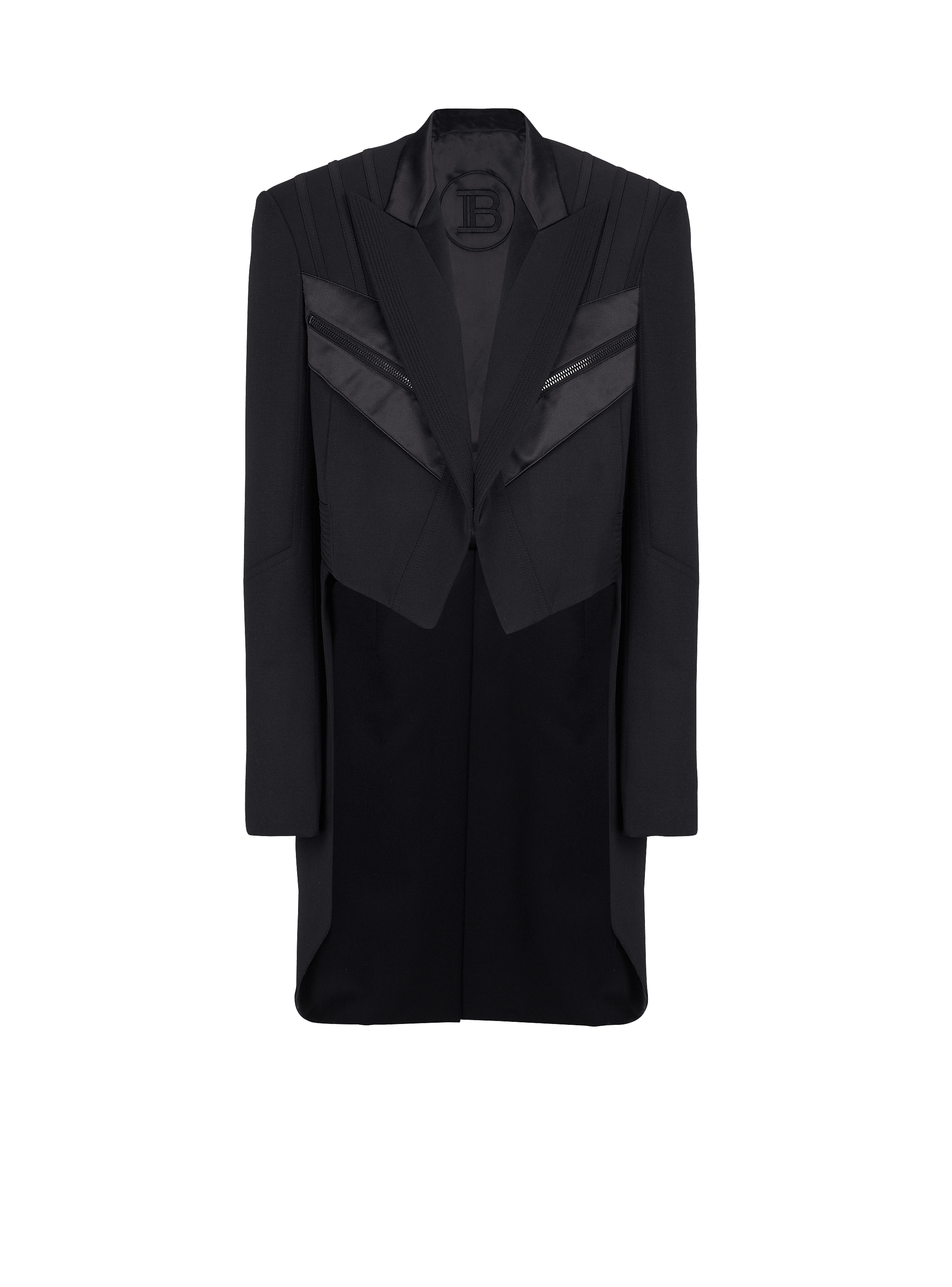 Blazer with satin tailcoat
