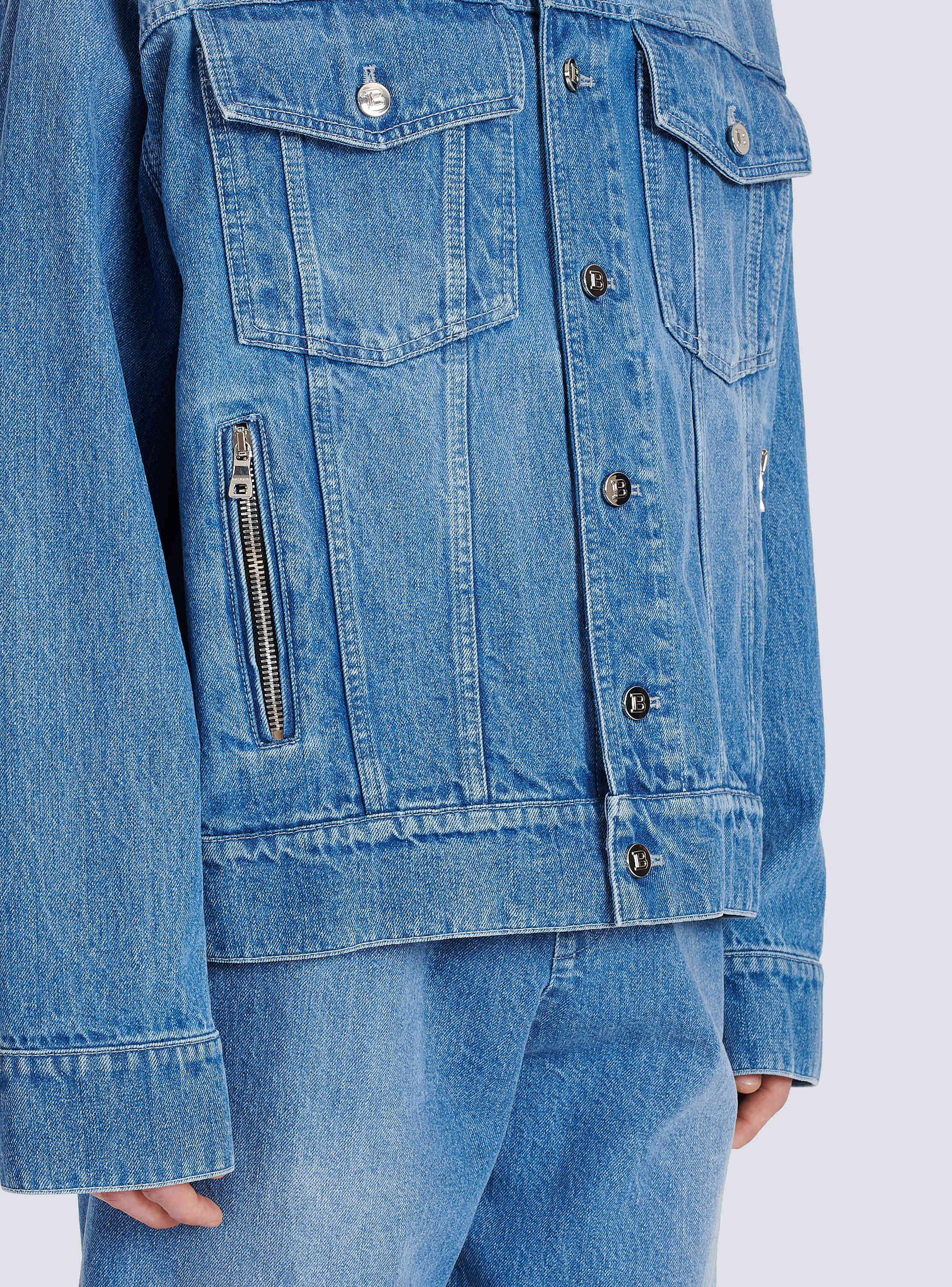 Unisex - Pokémon print denim jacket