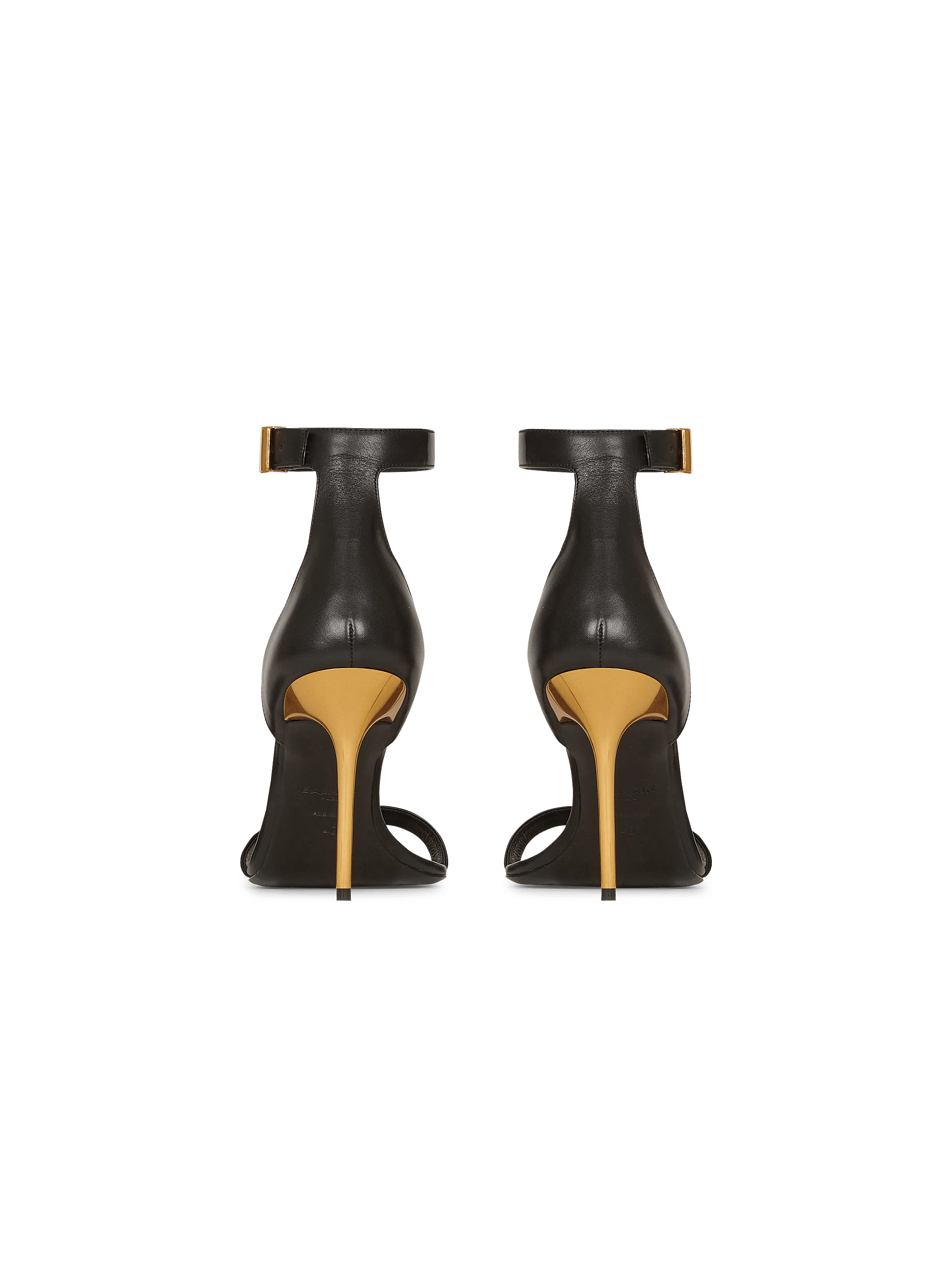 Leather Uma sandals black - Women | BALMAIN Leather Uma sandals black - Women | BALMAIN