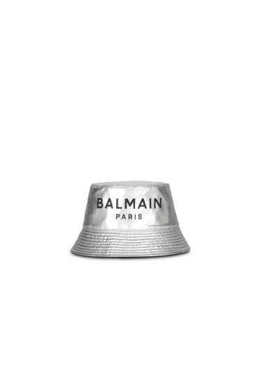Bucket hat with Balmain logo