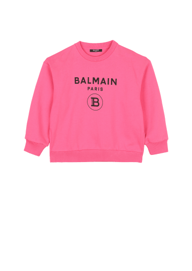 Pull en coton à logo Balmain