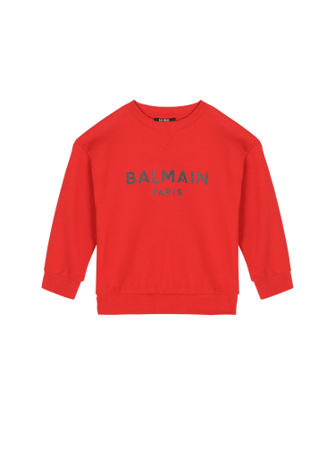 Cotton jumper with Balmain logo