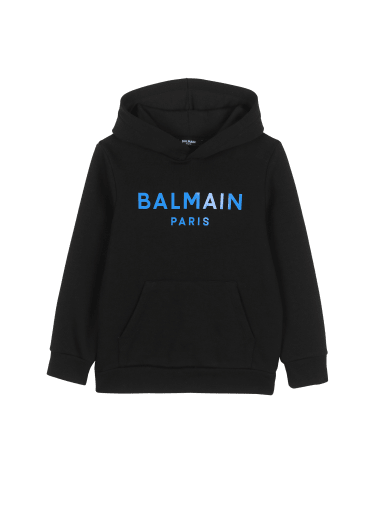 Cotton hoodie with Balmain logo