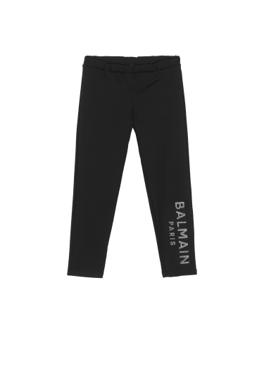 Cotton leggings with Balmain logo