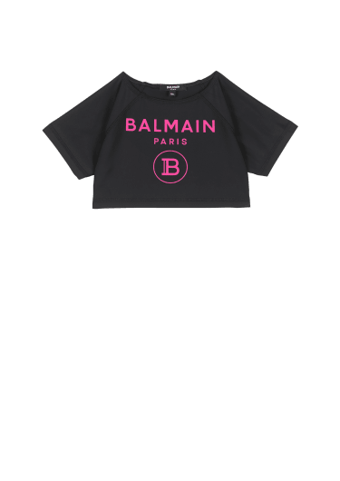 T-shirt da bagno con logo Balmain