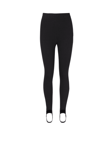 Pantaloni skinny in grain de poudre stretch