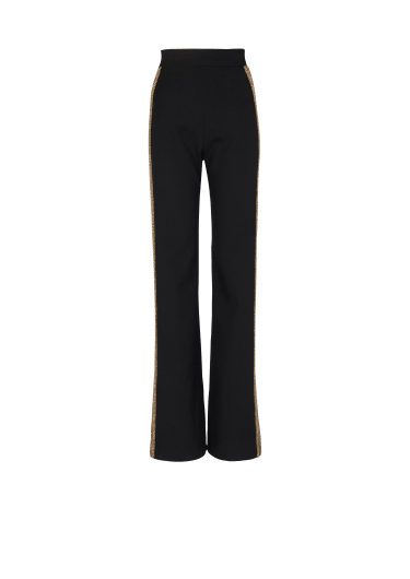Embroidered wool Tuxedo trousers