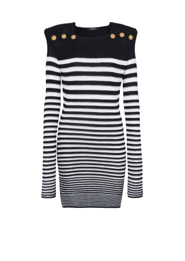 Sailor style knit dress