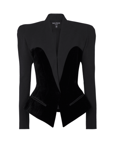 Slim-fitting bustier jacket