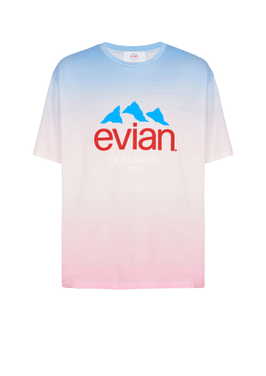 Balmain x Evian - Camiseta con degradado 