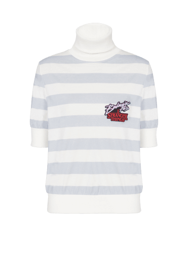 Balmain x Stranger Things - Round-neck top with badges