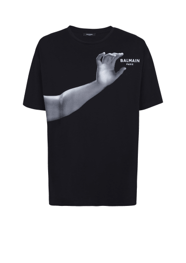 조각상 프린트 장식 클래식핏 티셔츠