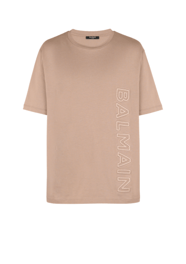 T-shirt oversize con logo Balmain in rilievo
